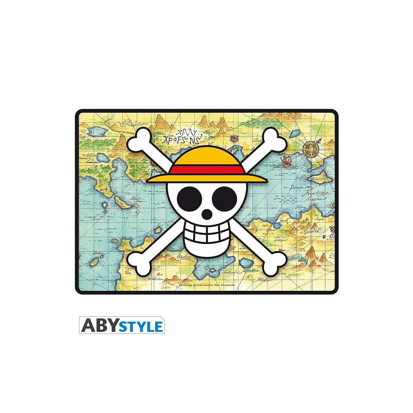 One Piece - Tapis de souris gaming - Skull with map - Produits