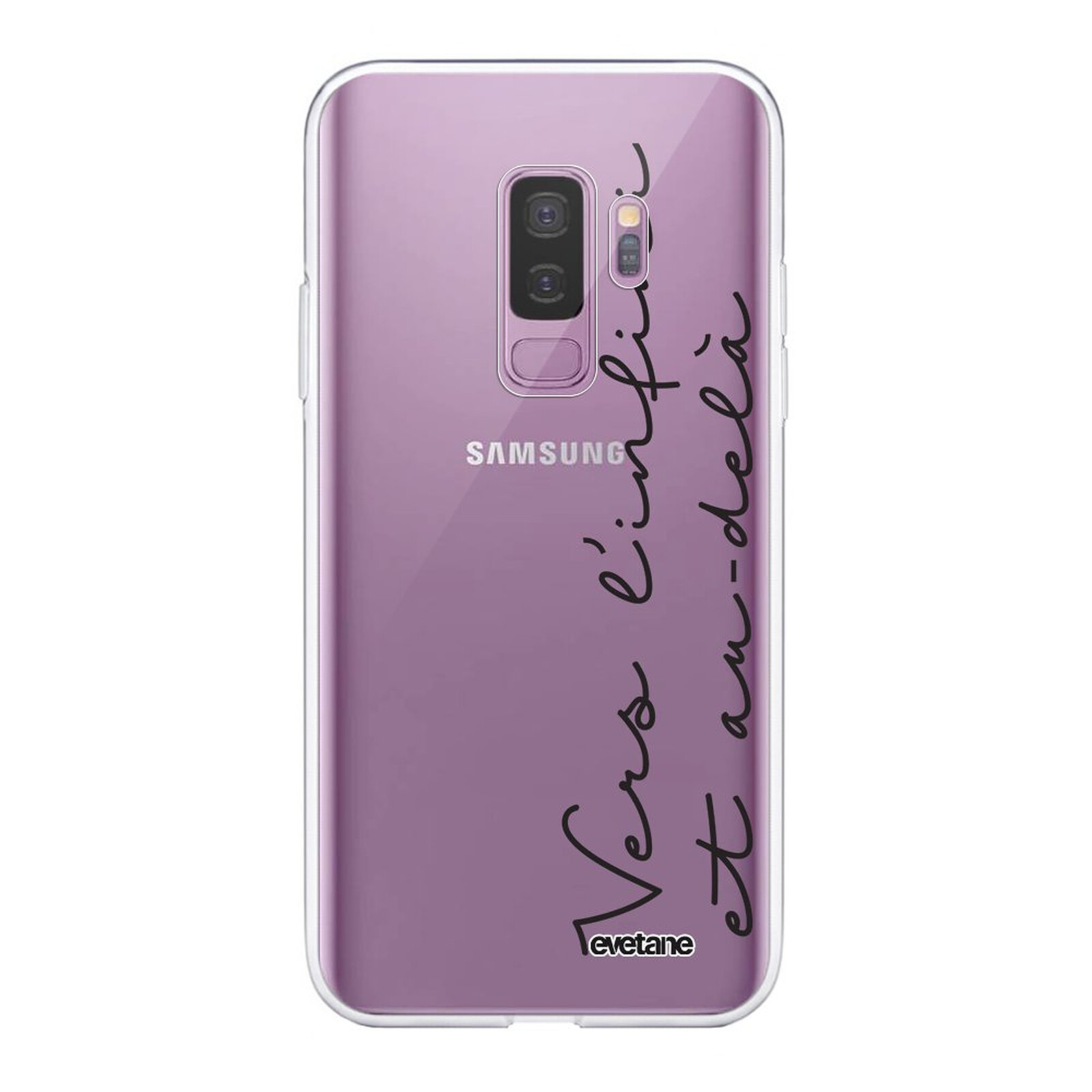 الطب الباطني EVETANE Coque Samsung Galaxy S9 Plus 360 intégrale transparente Vers l'infini et l'au delà Tendance - Coque téléphone Evetane sur LDLC
