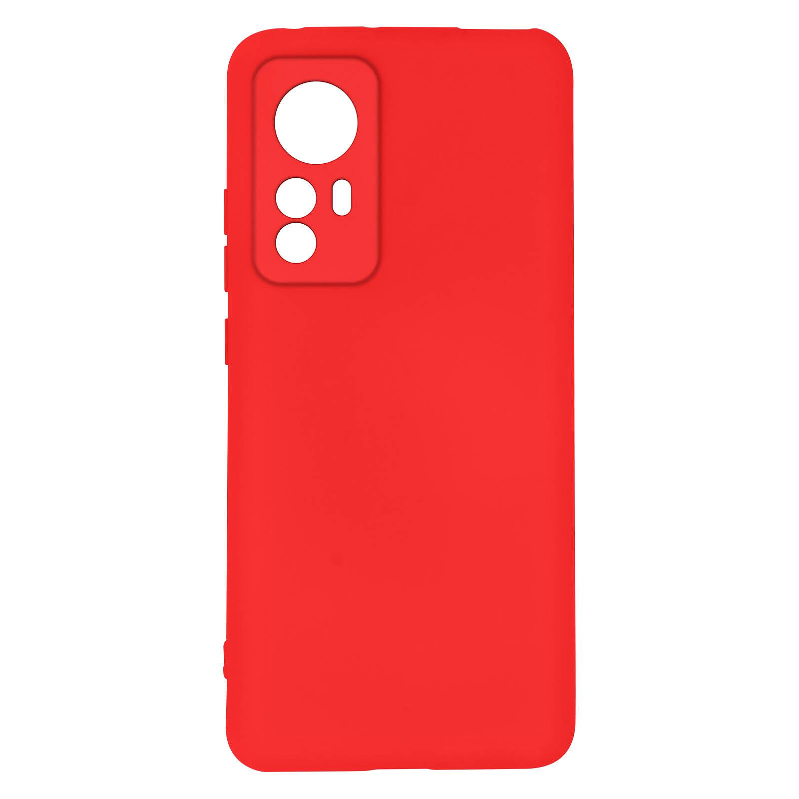 Avizar Coque pour Xiaomi 12T et 12T Pro Silicone Semi-rigide Finition  Soft-touch Fine rouge - Coque téléphone Avizar sur LDLC