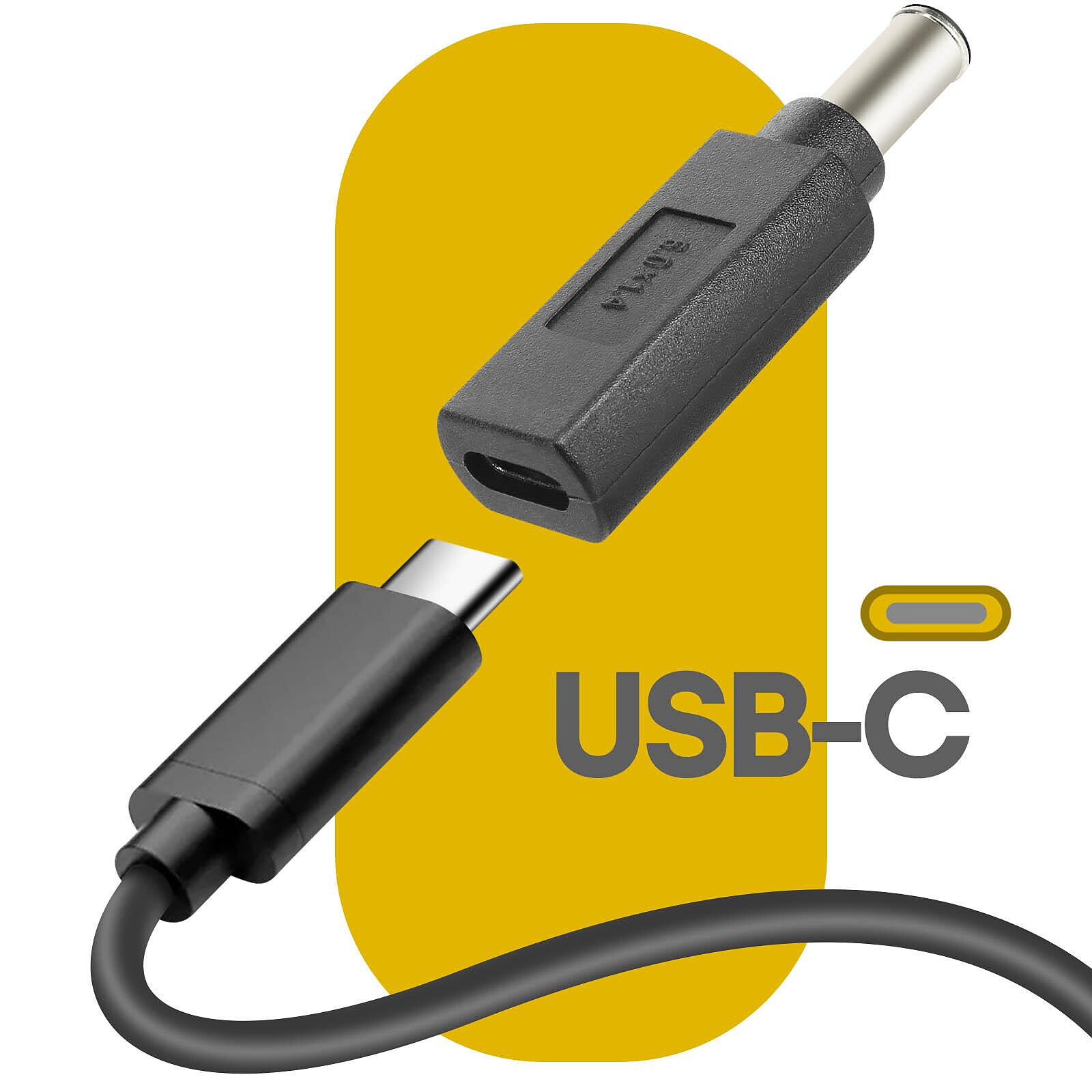 Avizar Adaptateur de Charge USB-C vers DC 6.0 x 1.4mm - Câble