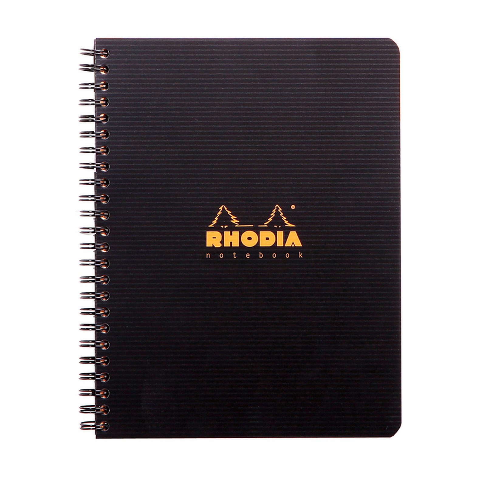 RHODIA Cahier à spirale 'Note Book', A5, ligné, noir - Bloc note