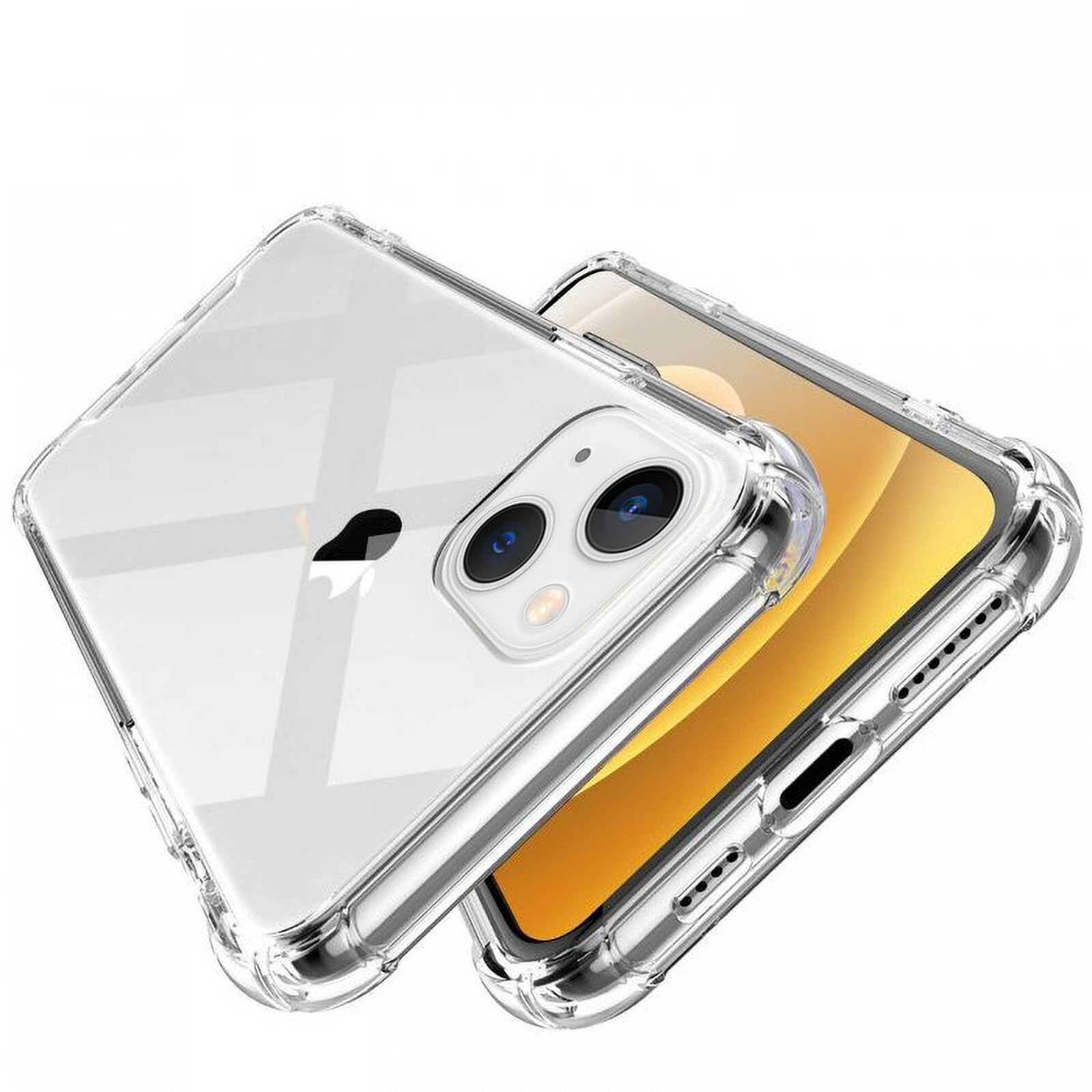 Evetane Coque iPhone 13 Mini silicone transparente Motif Léopard Beige  ultra resistant - Coque téléphone - LDLC
