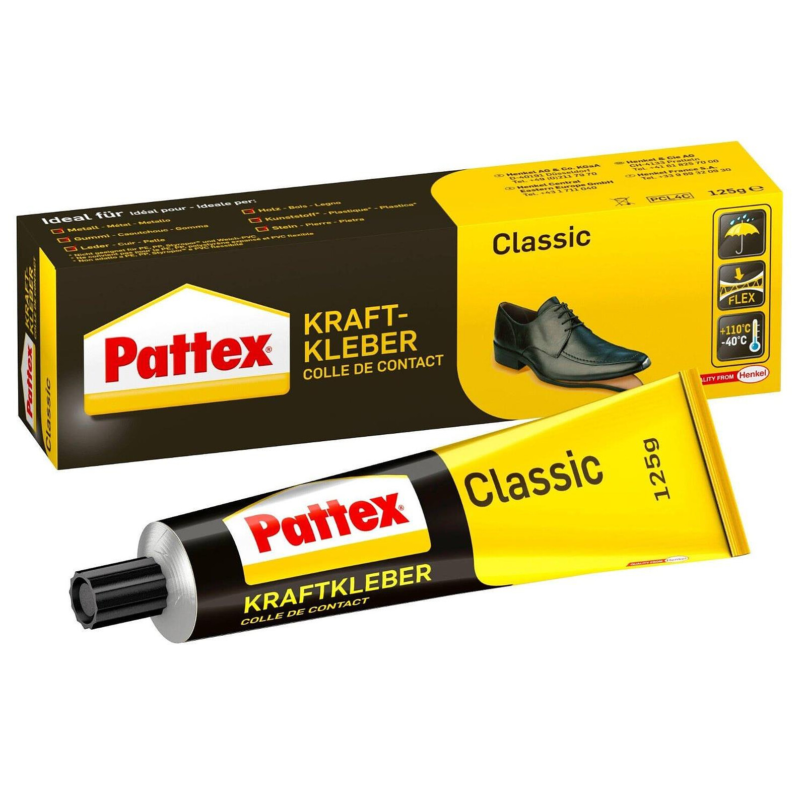 PATTEX Tube de 125 g Colle forte Classic avec solvant - Ruban adhésif &  colle - LDLC