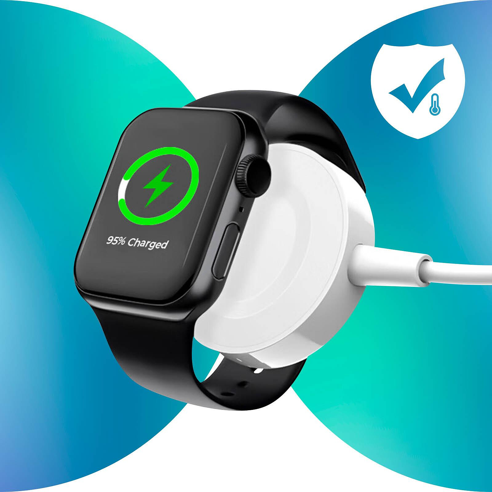 Avizar Câble Chargeur magnétique pour Apple Watch Charge rapide et  sécurisée Blanc - Accessoires montre et bracelet - LDLC