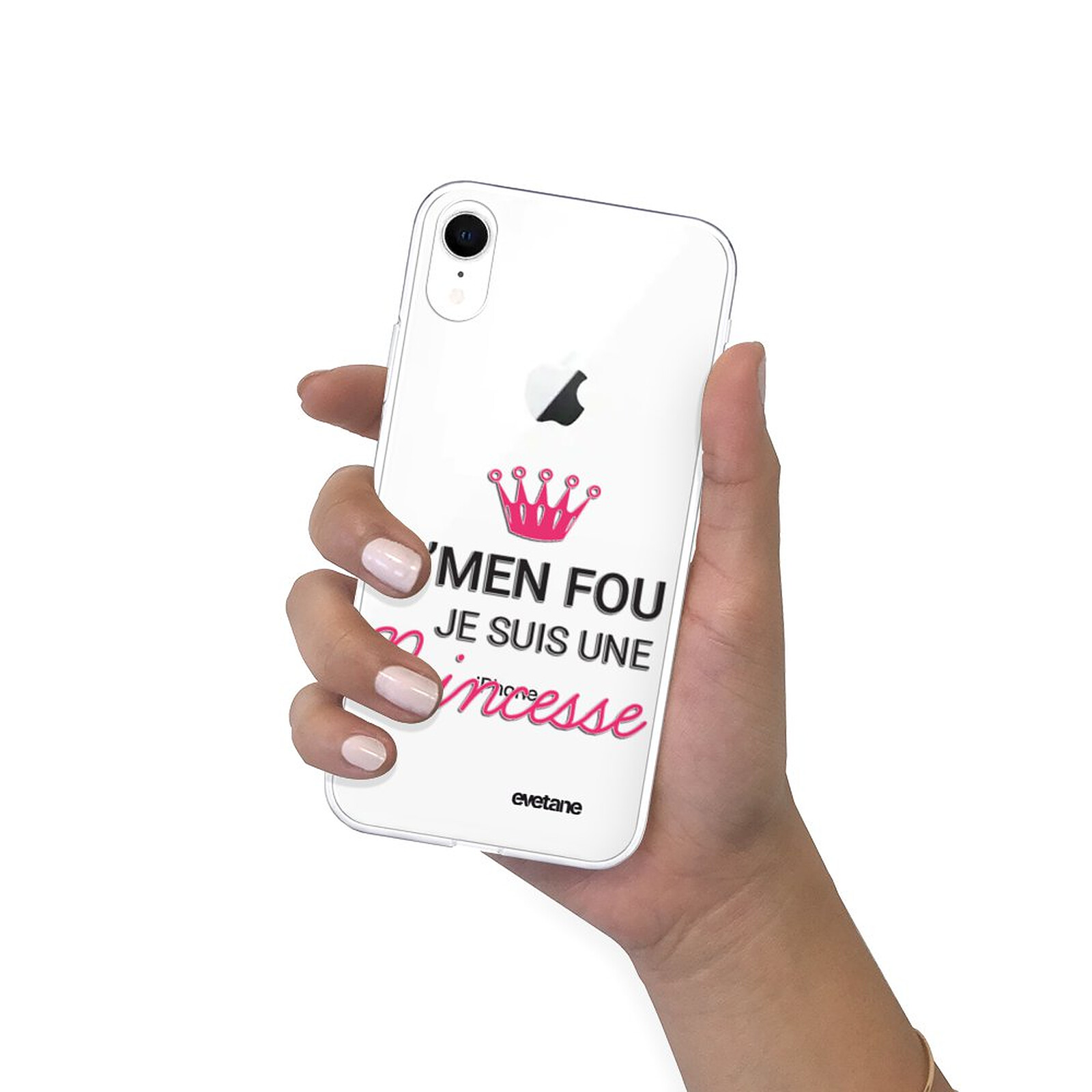 Evetane Coque iPhone Xr 360 intégrale transparente Motif Coeurs Noirs  Tendance - Coque téléphone - LDLC