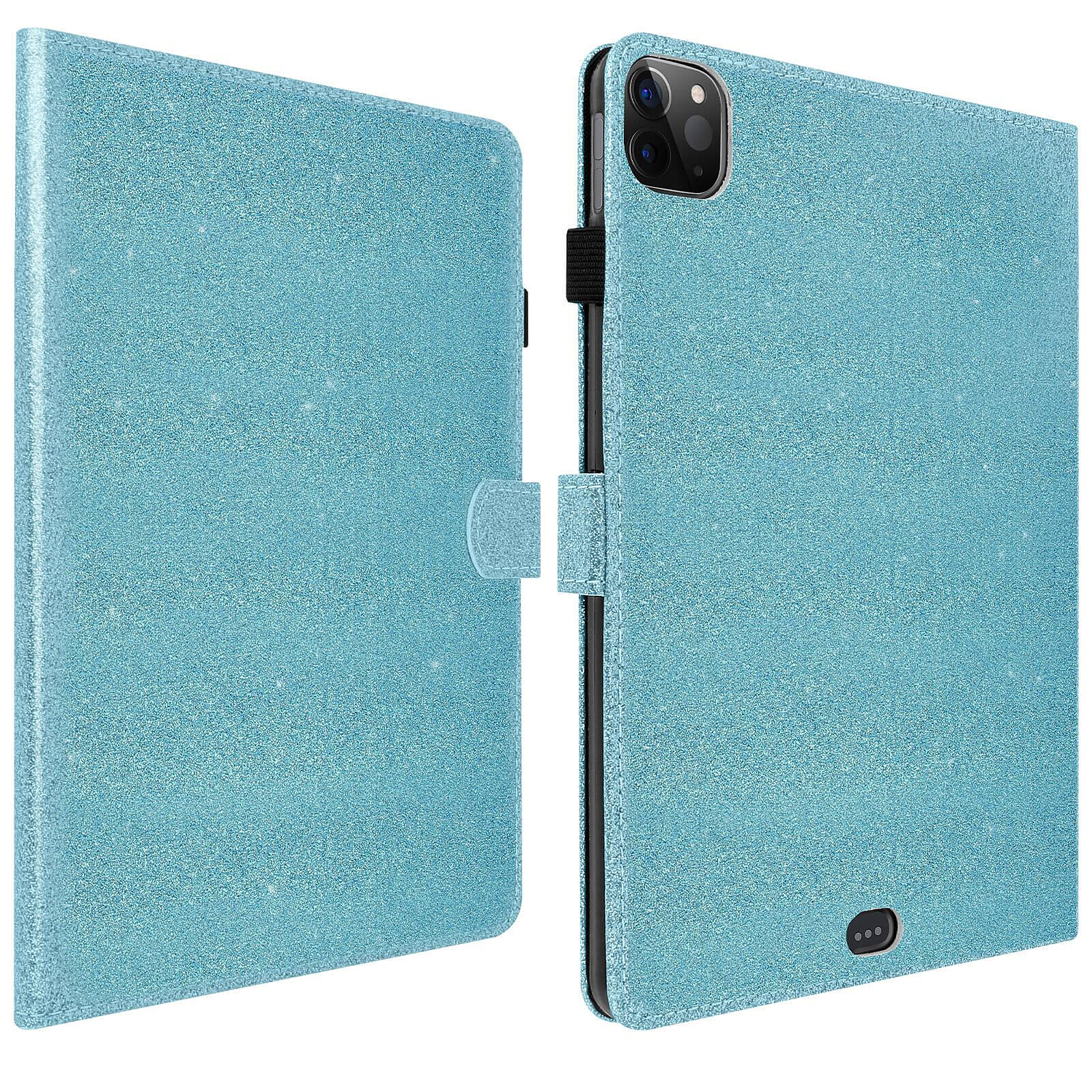 QDOS Etui Folio Muse pour iPad Air 10.9 - Transparent Bleu - Etui