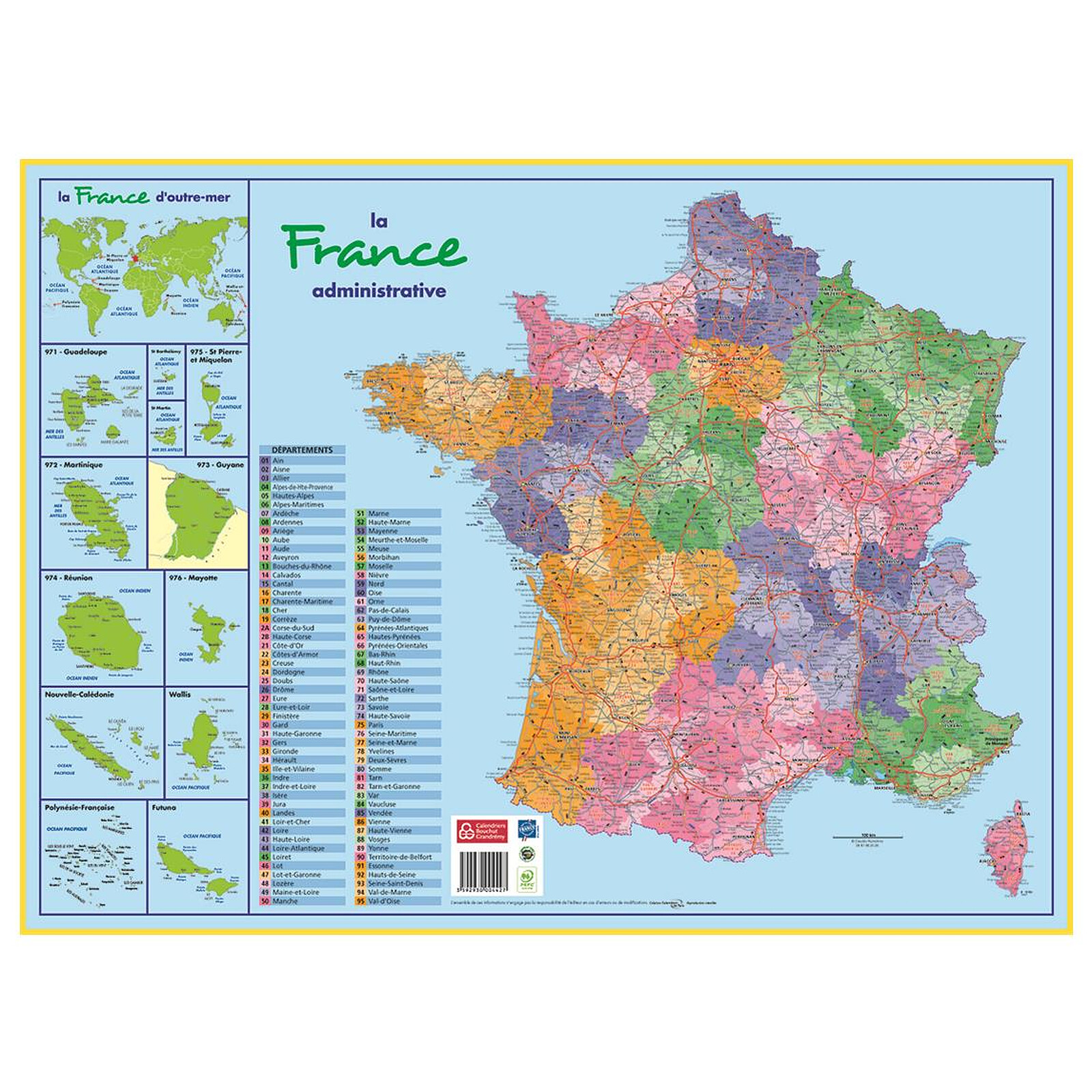 Bouchut Régions Est France - Calendrier illustré mensuel - 30 x 30 cm Pas  Cher