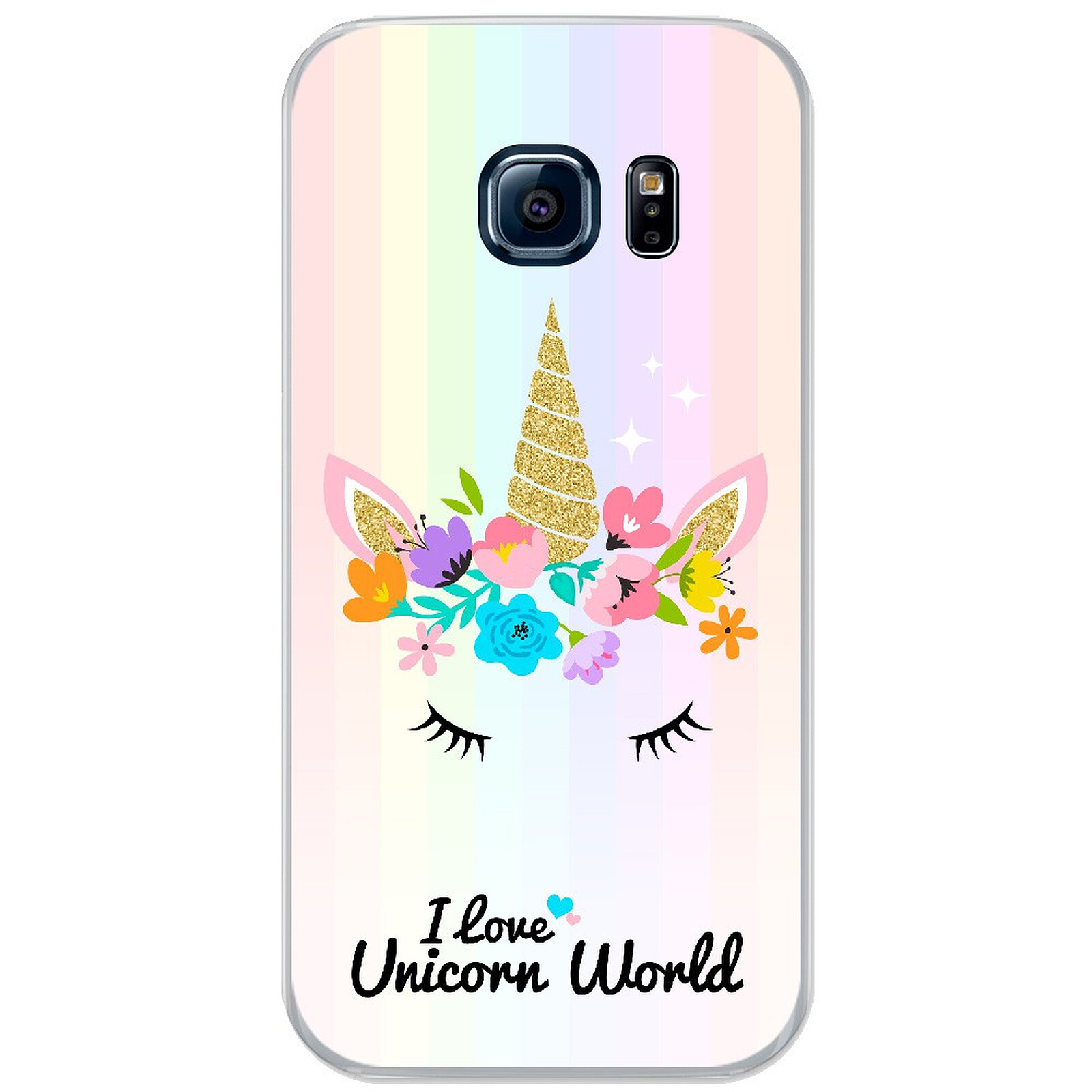 1001 Coques Coque silicone gel Samsung Galaxy S7 Edge motif Unicorn World - Coque téléphone 1001Coques sur LDLC