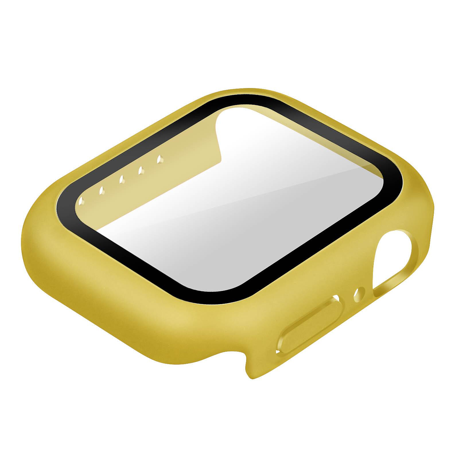 Avizar Coque pour Apple Watch Serie 7 (45mm) Rigide Ultra-fine Vitre de  Protection jaune - Accessoires montre et bracelet - LDLC