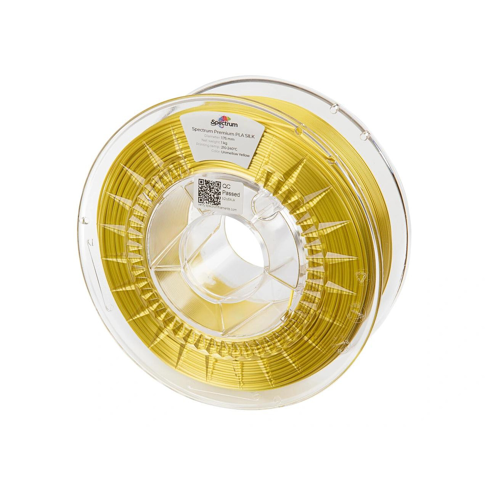 Spectrum PLA Silk jaune (unmellow yellow) 1,75 mm 1kg - Filament