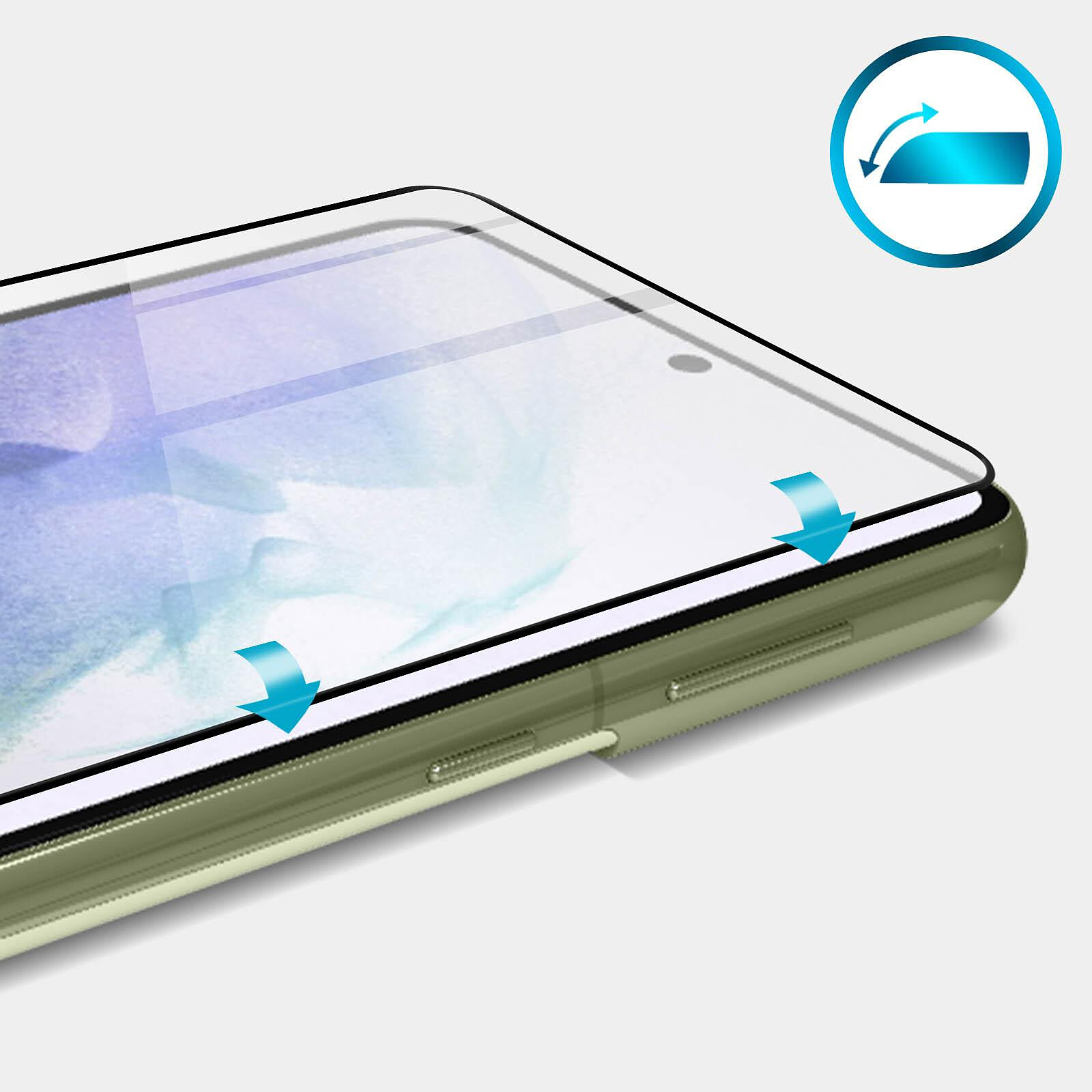 Avizar Verre trempé pour Samsung Galaxy S21 FE Dureté 9H Biseauté Noir -  Protection écran - LDLC