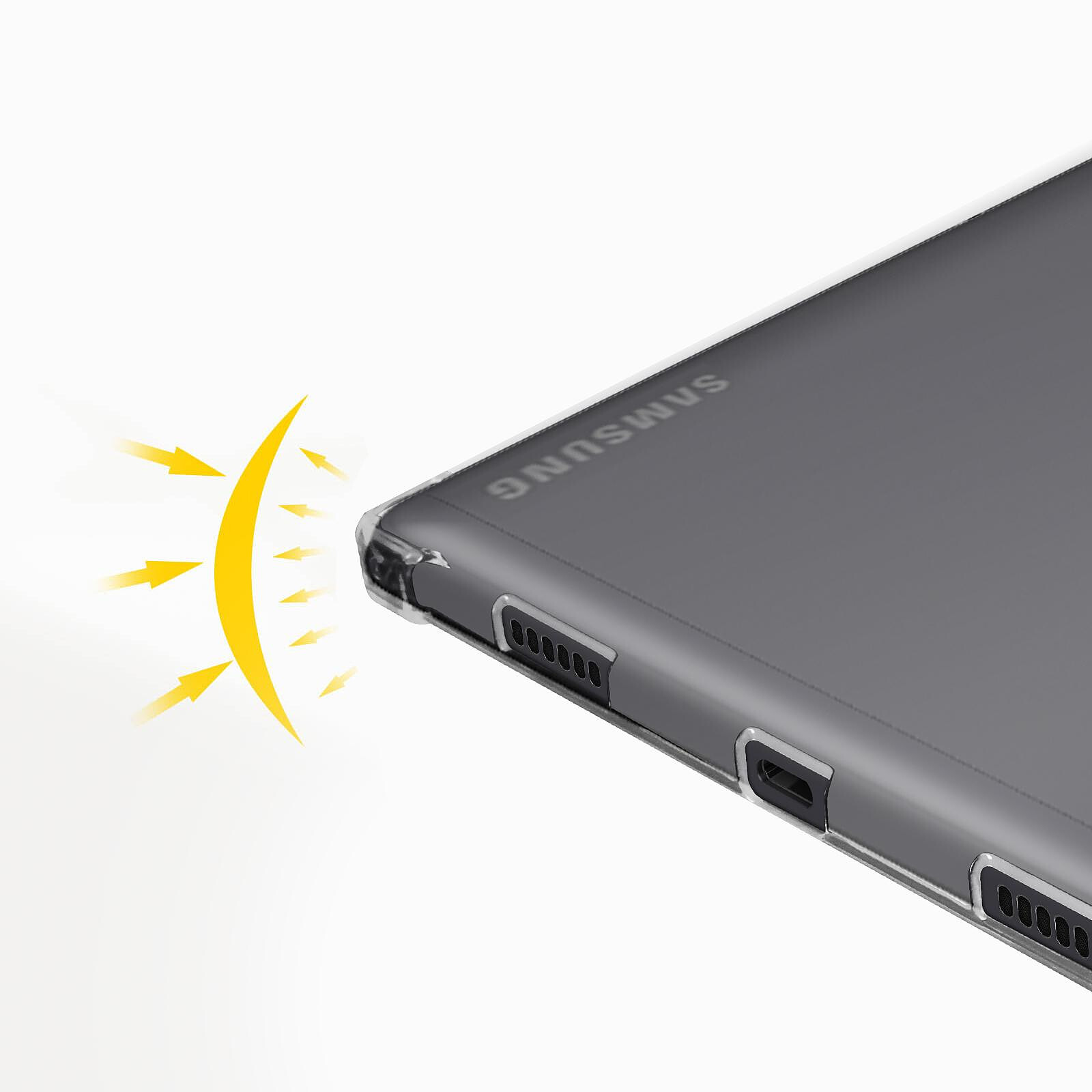Avizar Coque Bumper pour Samsung Galaxy Tab A9 Plus Antichoc Souple  Transparent - Etui tablette - LDLC