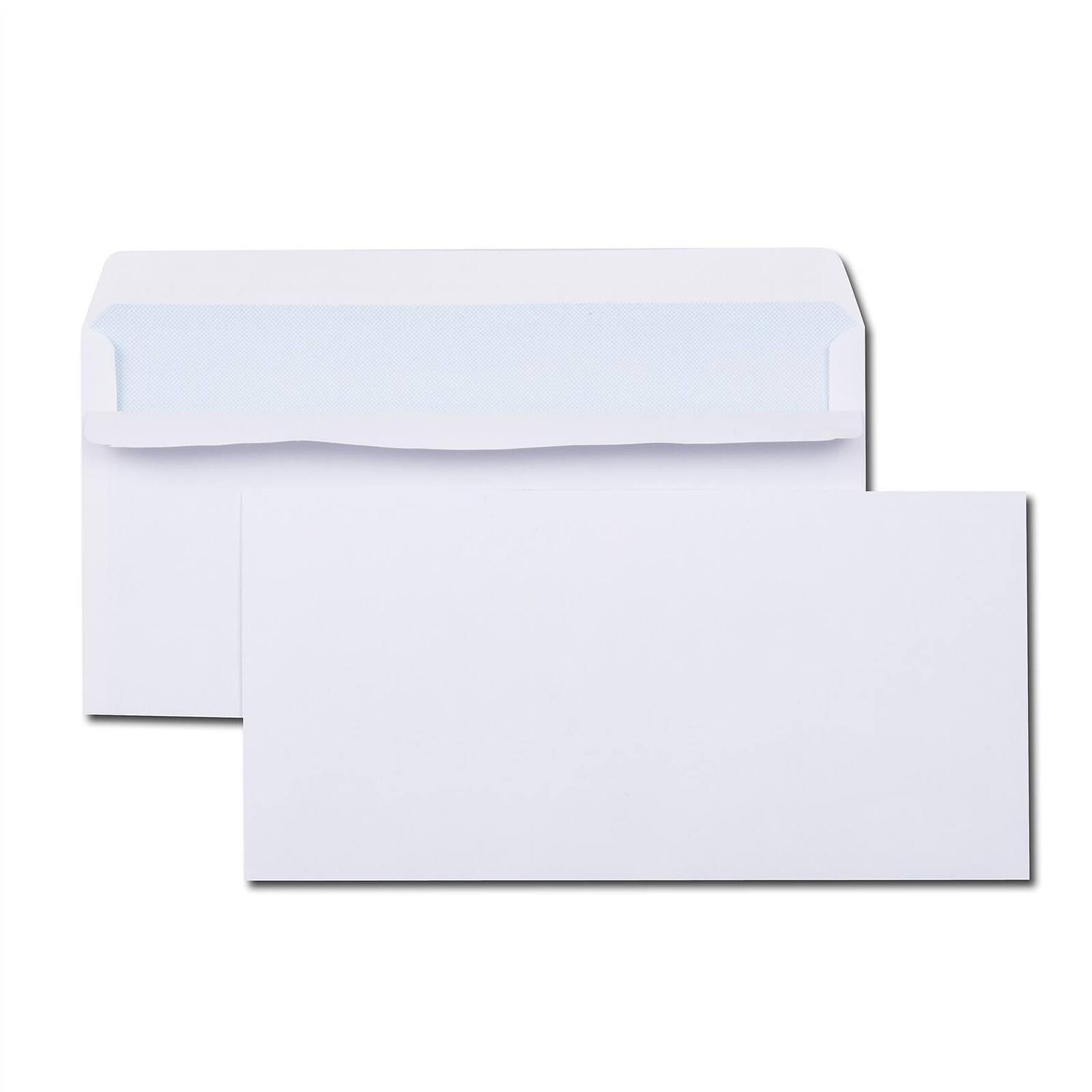 Paquet de 100 enveloppes blanches DL 110x220 80 g/m² bande de