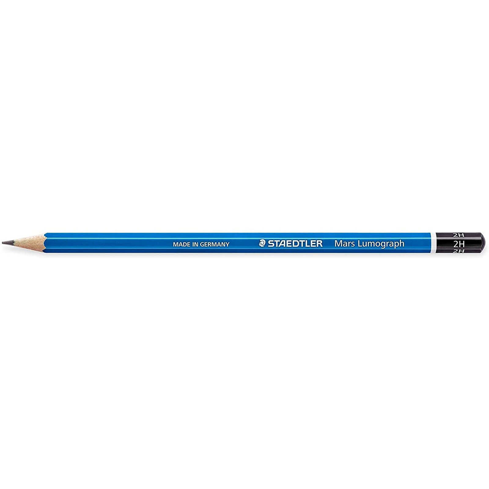 STAEDTLER Crayon Papier Mars Lumograph 100 Mine 2 mm Bleu 2H x 12 - Crayon  & porte-mine - LDLC