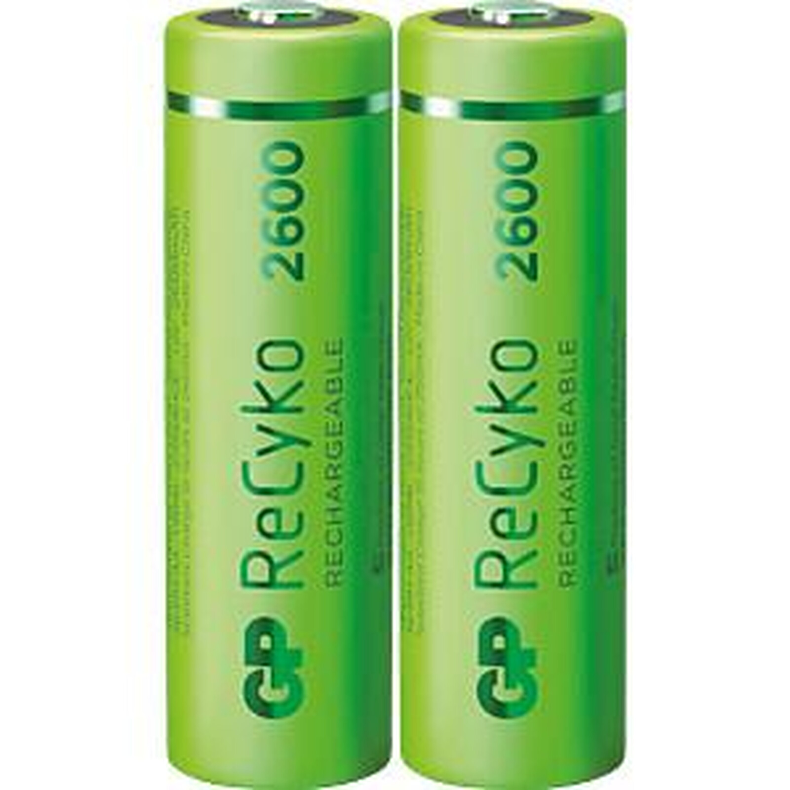 GP Batteries - Pack 2 piles rechargeables AAA ReCyKo 2600mAh - Pile &  chargeur - LDLC