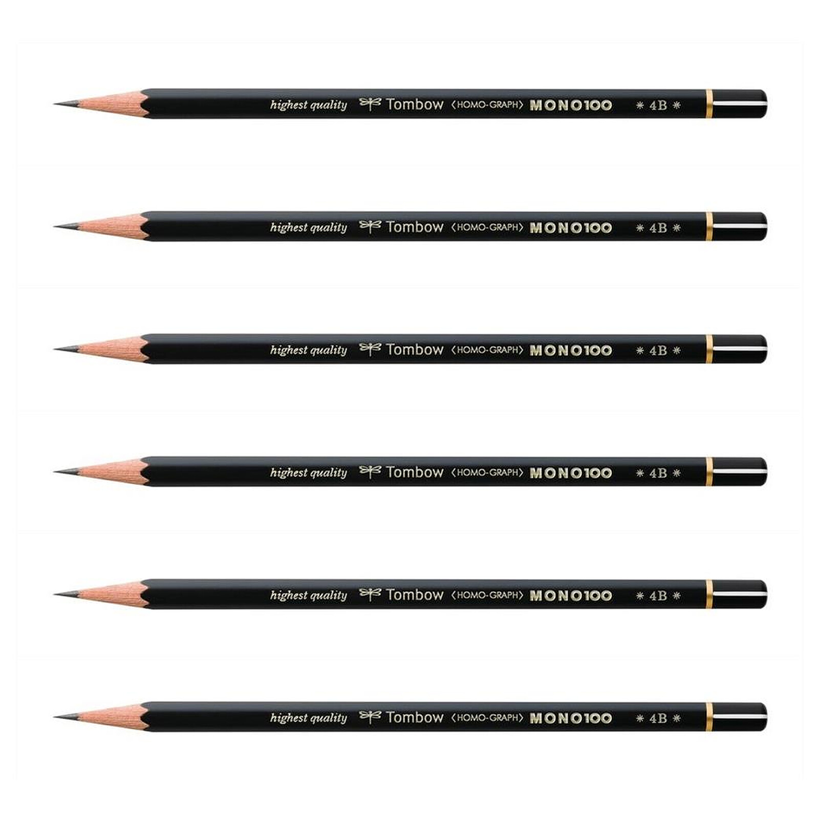 TOMBOW Crayon Graphite Haute Qualité MONO 100 4B x 6 - Crayon & porte-mine  - LDLC