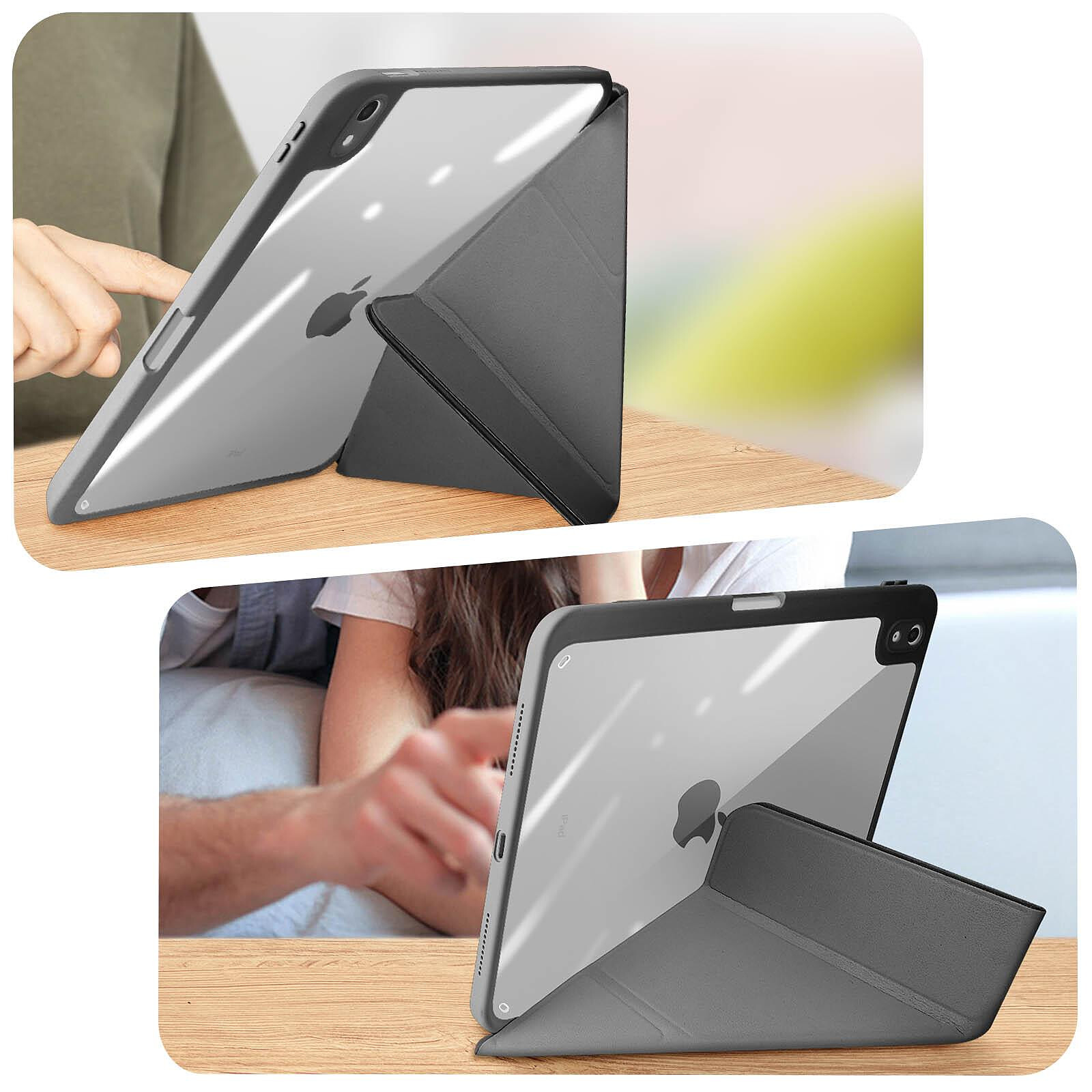 Étui de 10,9 pouces iPad Air 4e génération, coque ultra mince pour réveil  automatique à rabat arrière arrière à trois volets pour iPad iPad