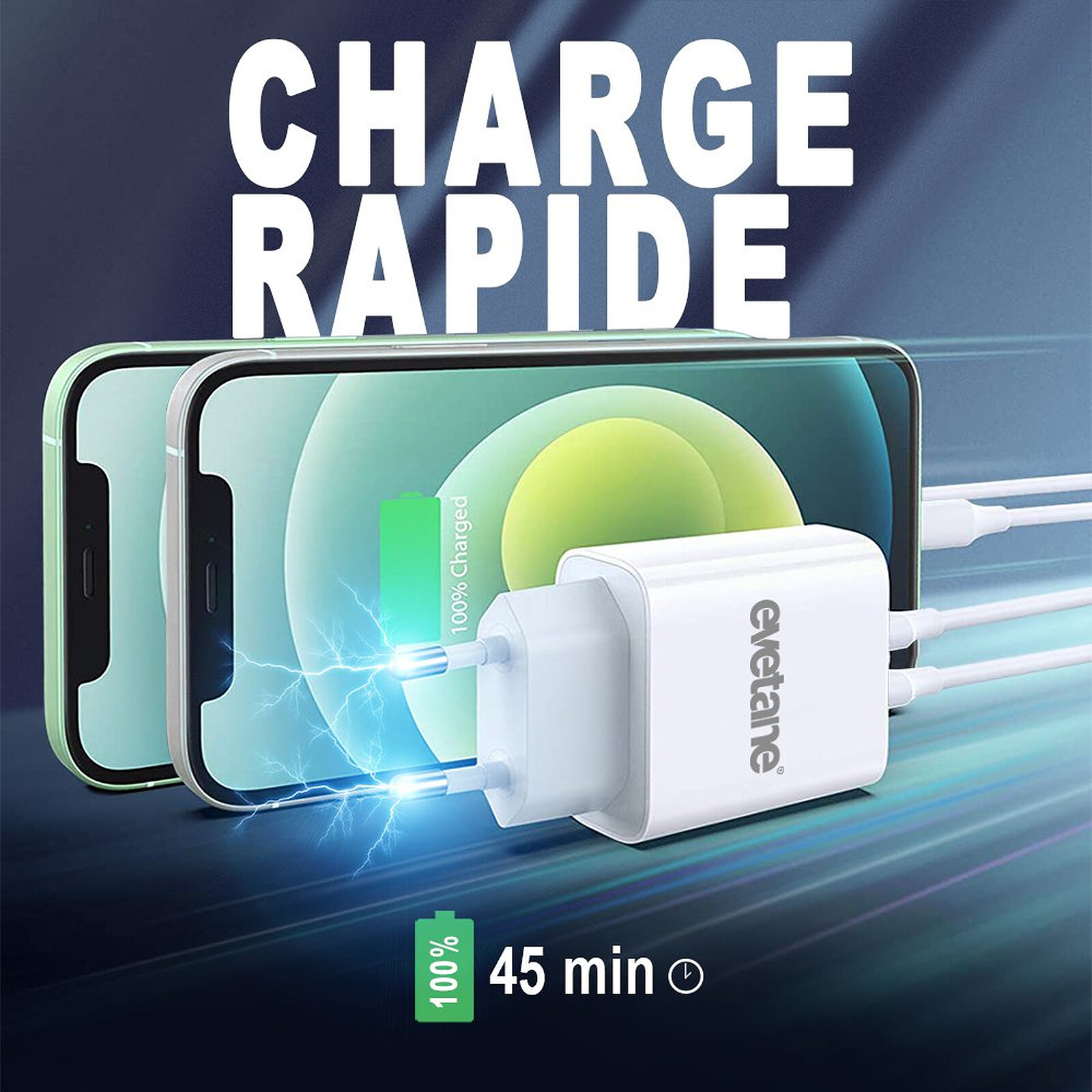 Acheter Pour iPhone 20W chargeur rapide pour iPhone 14 13 12 11 Pro Max  Plus SE3 X XS XR chargeur rapide USB C Type C câble de Charge rapide