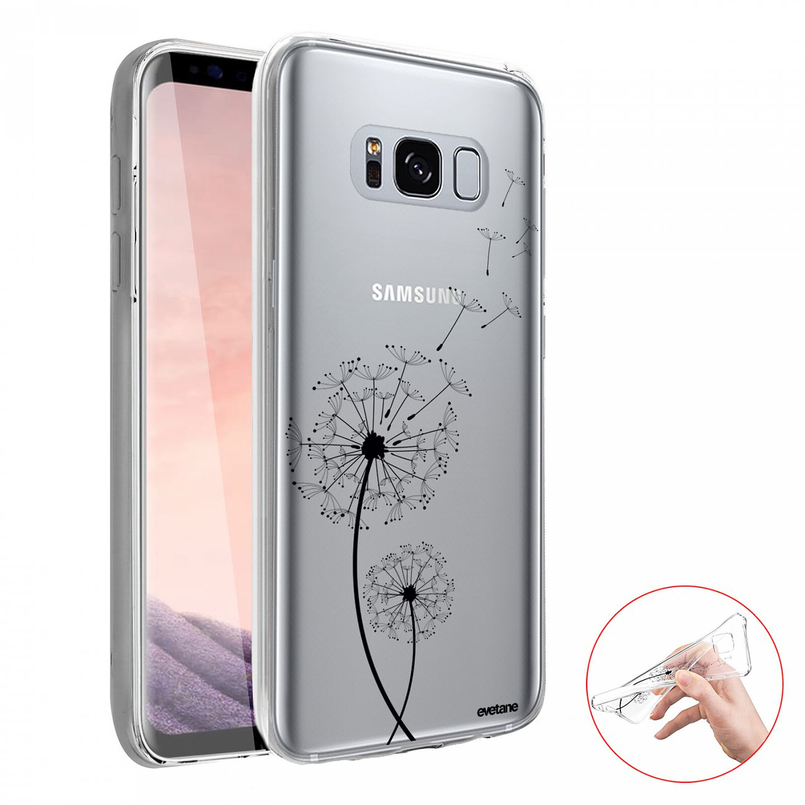 EVETANE Coque Samsung Galaxy S8 Plus 360 intégrale transparente Pissenlit Tendance - Coque téléphone Evetane sur LDLC