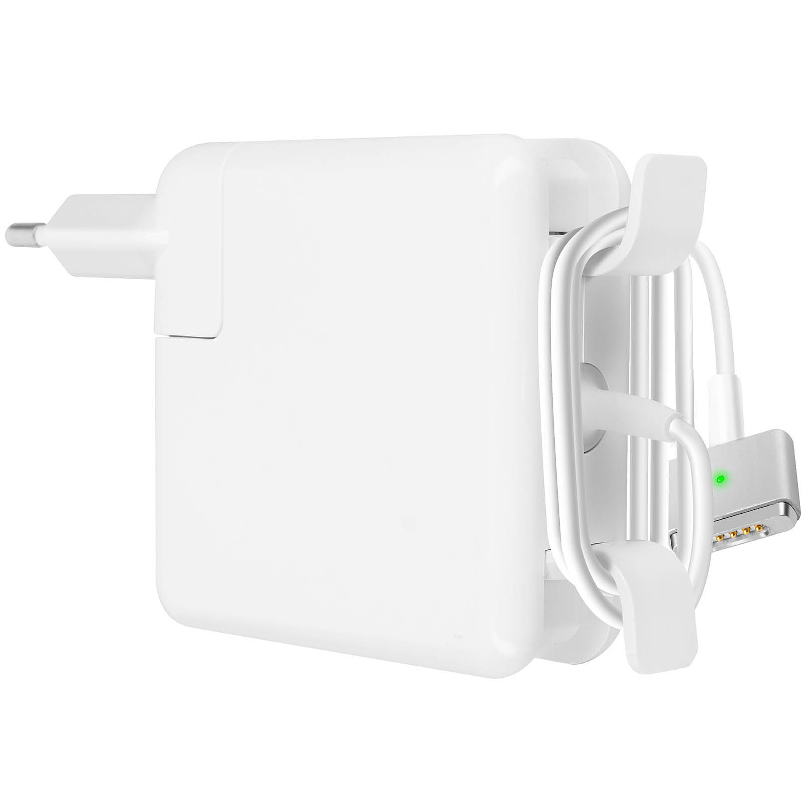 Chargeur Macbook Magsafe 2 Magnétique Charge Rapide 45W Indicateur LED -  Blanc - Français