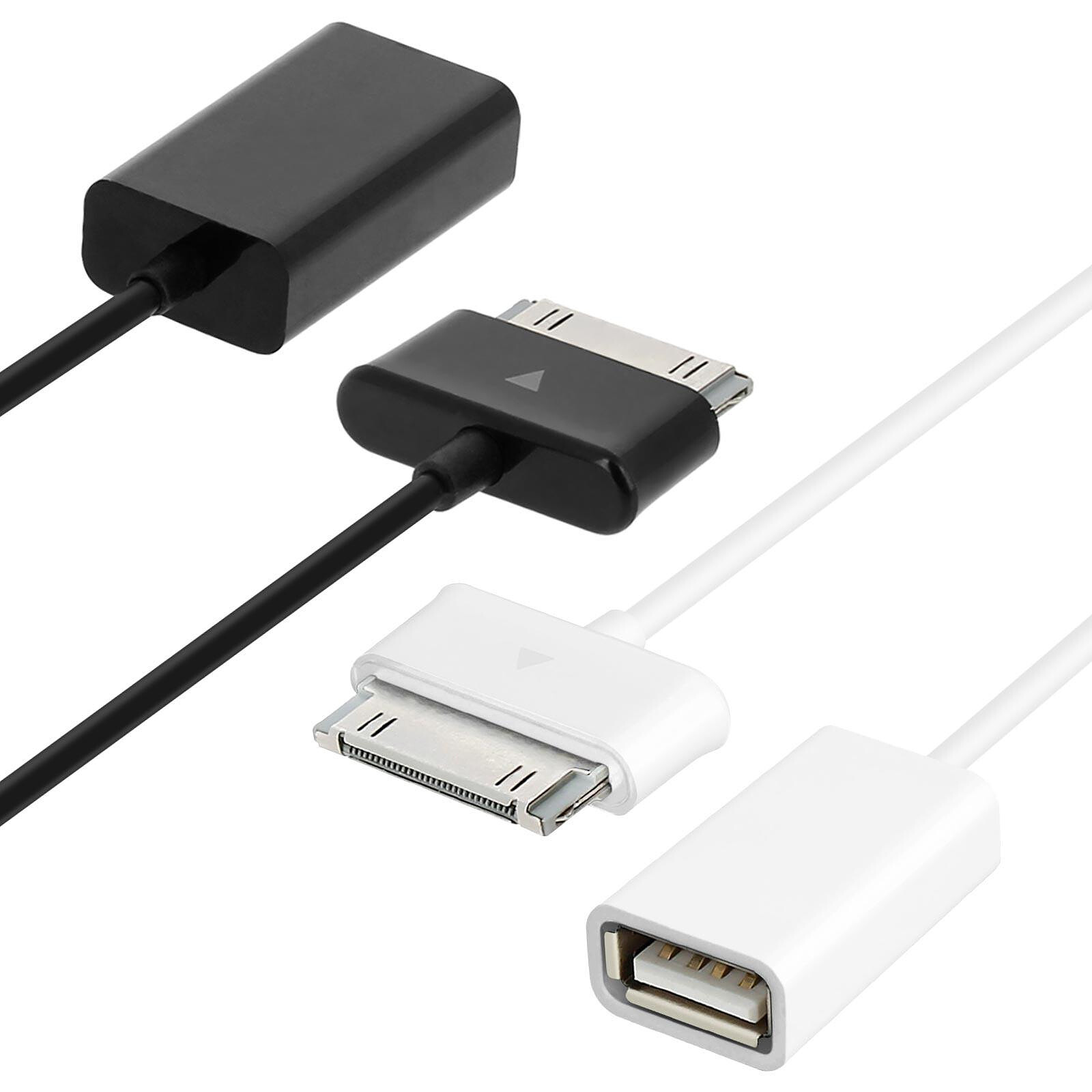 Câble Adaptateur Lightning / 30-broches Compatible - iPhone, iPad, iPod -  Blanc