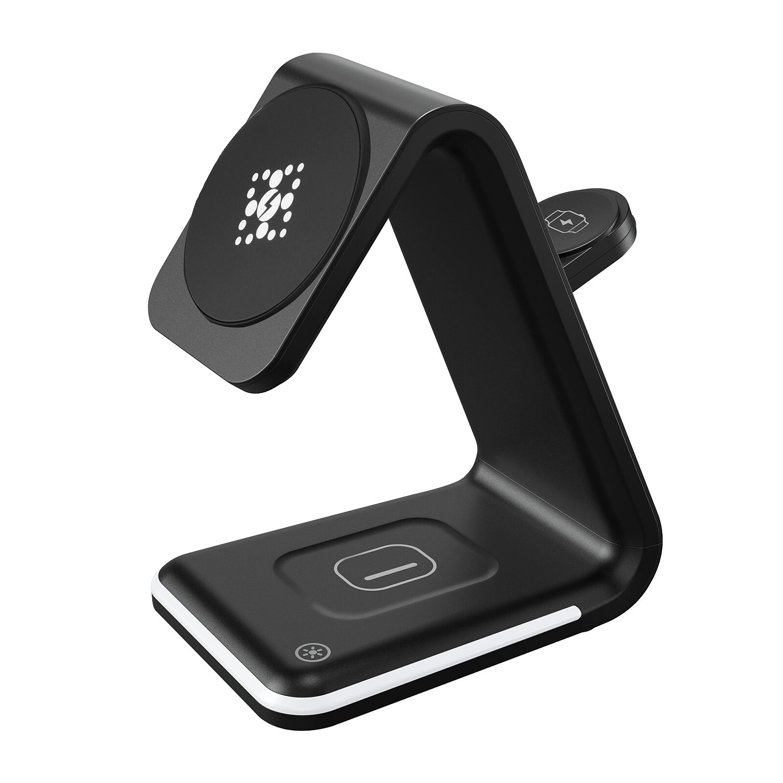 Avizar Support de Charge 3 en 1 iPhone, AirPods et Apple Watch en Silicone  Blanc - Station d'accueil téléphone - LDLC
