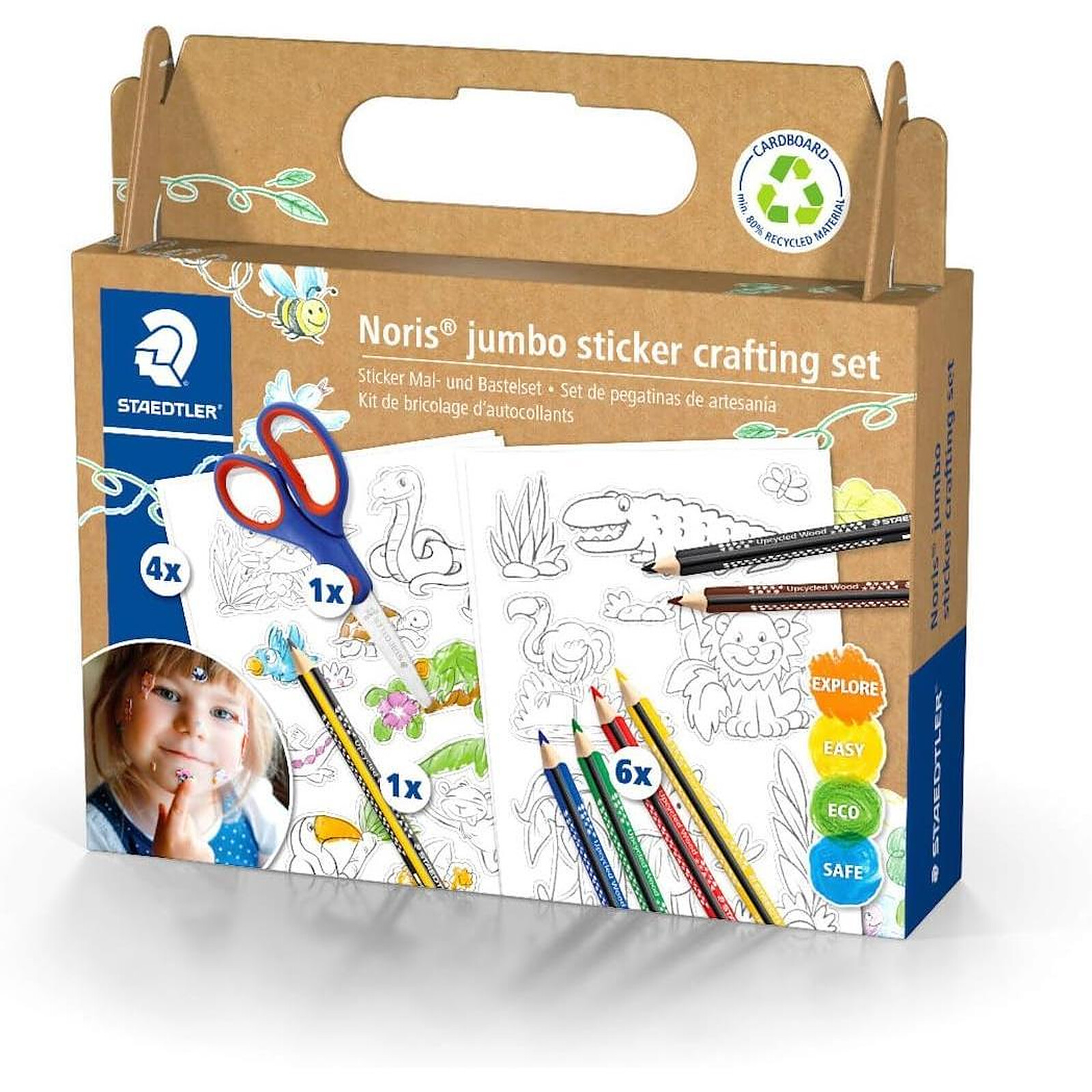 STAEDTLER Kit créatif de stickers Noris jumbo, 12 pièces - Crayon &  porte-mine - LDLC