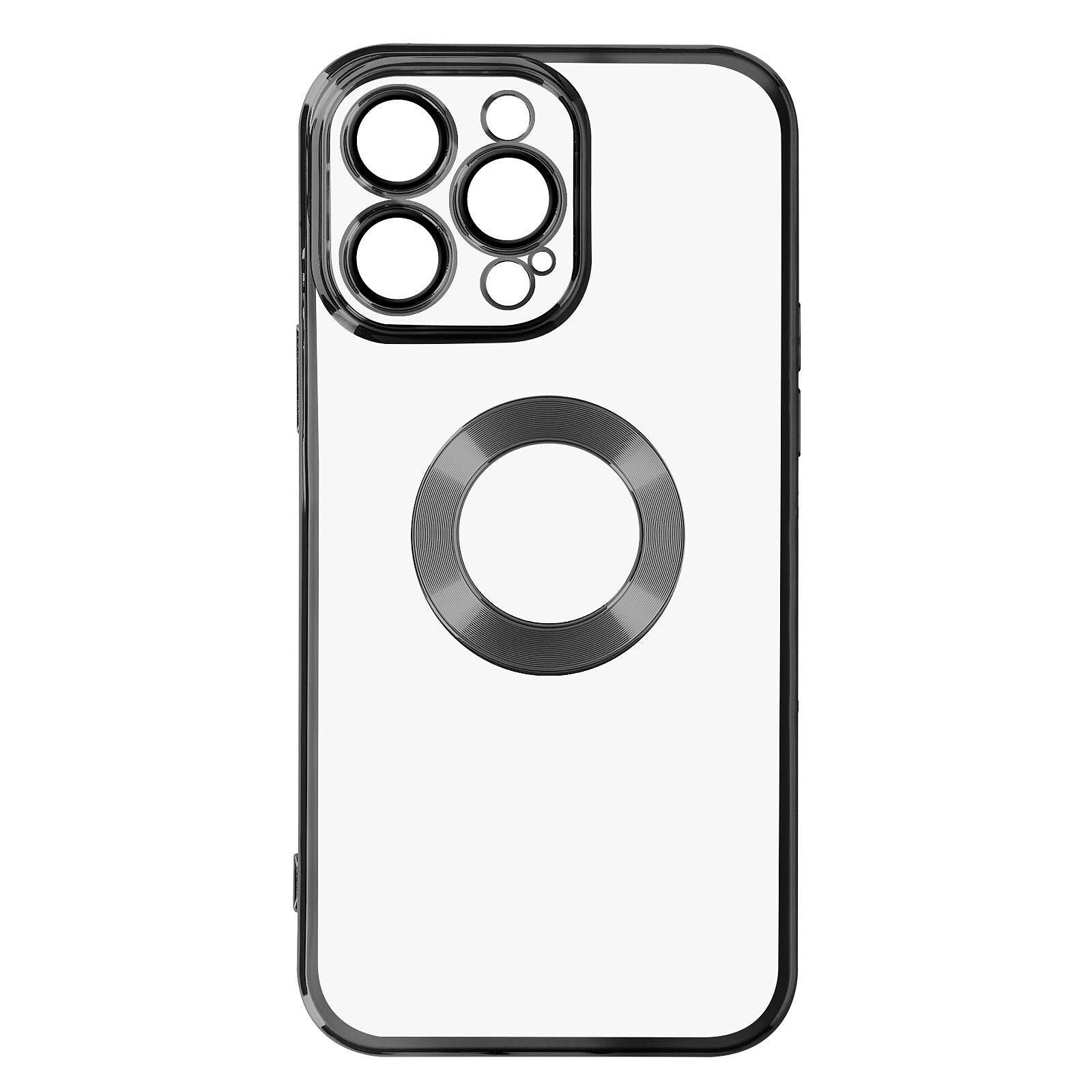 Coque iPhone 11 Pro avec cache caméra Transparent / Noir