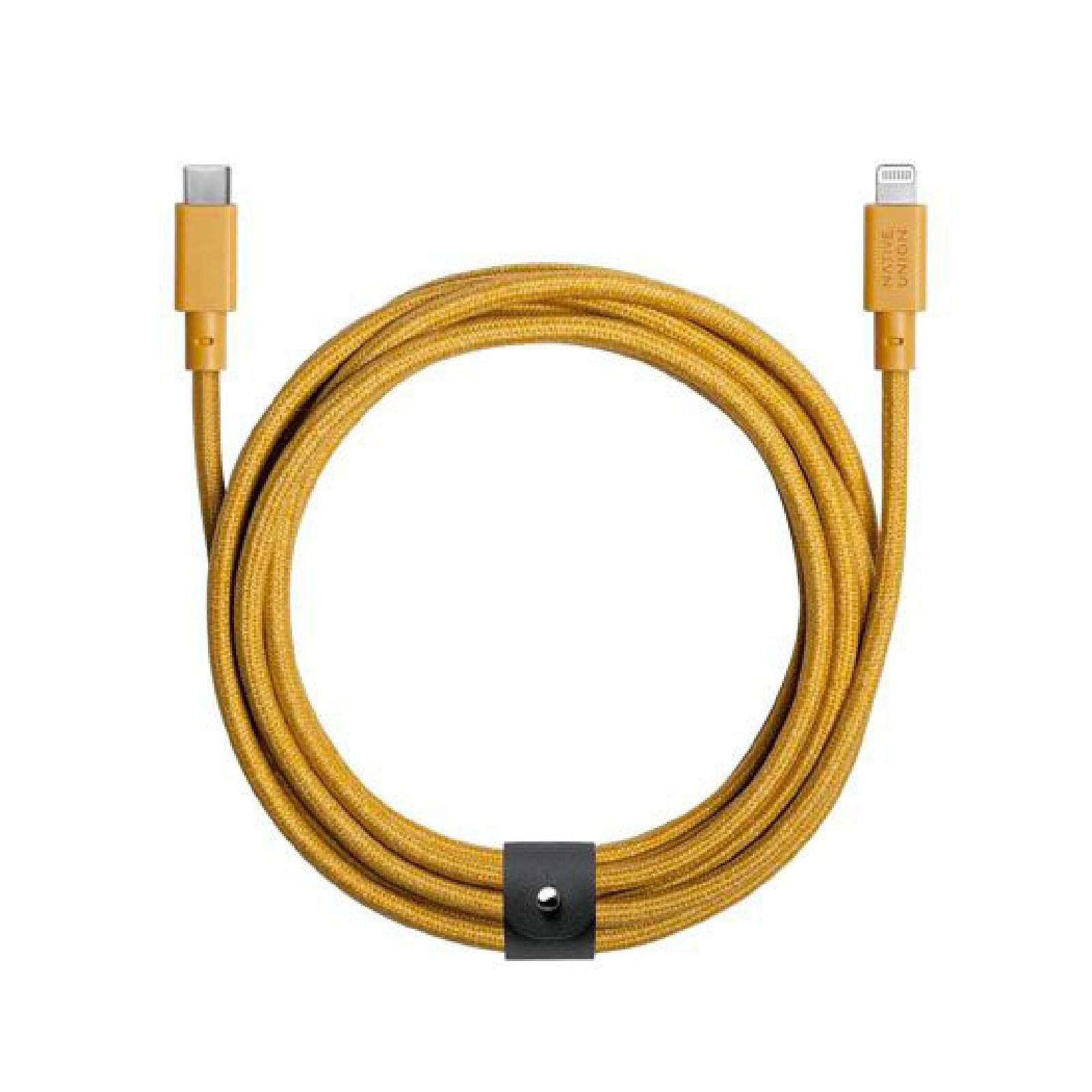 Native Union Eco Belt Câble USB-C vers Lightning 3m Kraft - Câble &  Adaptateur - LDLC