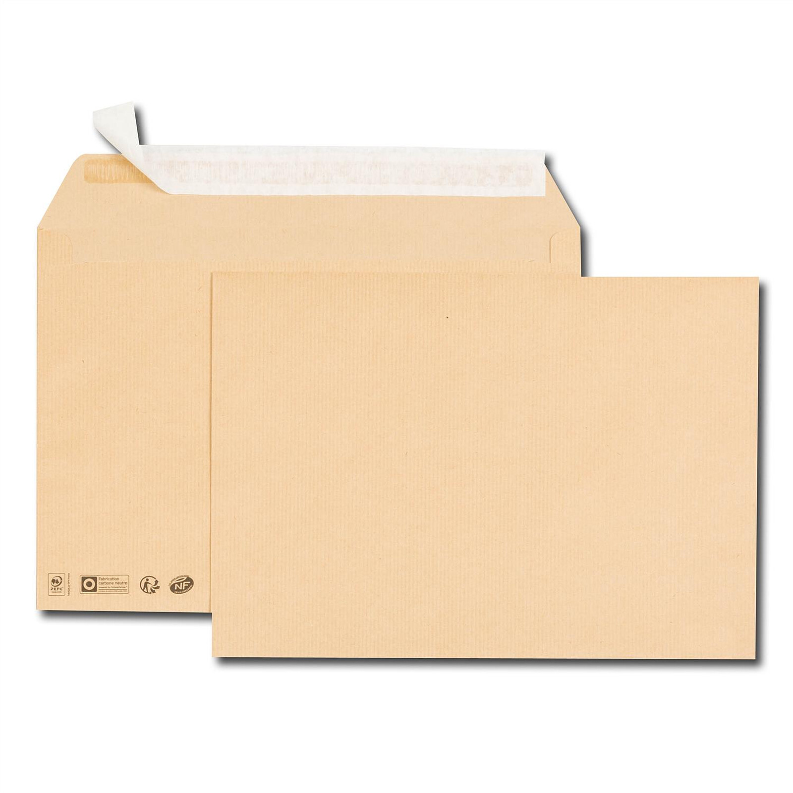 GPV Boîte de 250 enveloppes kraft brun C4 229x324 90 g/m² bande de  protection - Pochette - LDLC