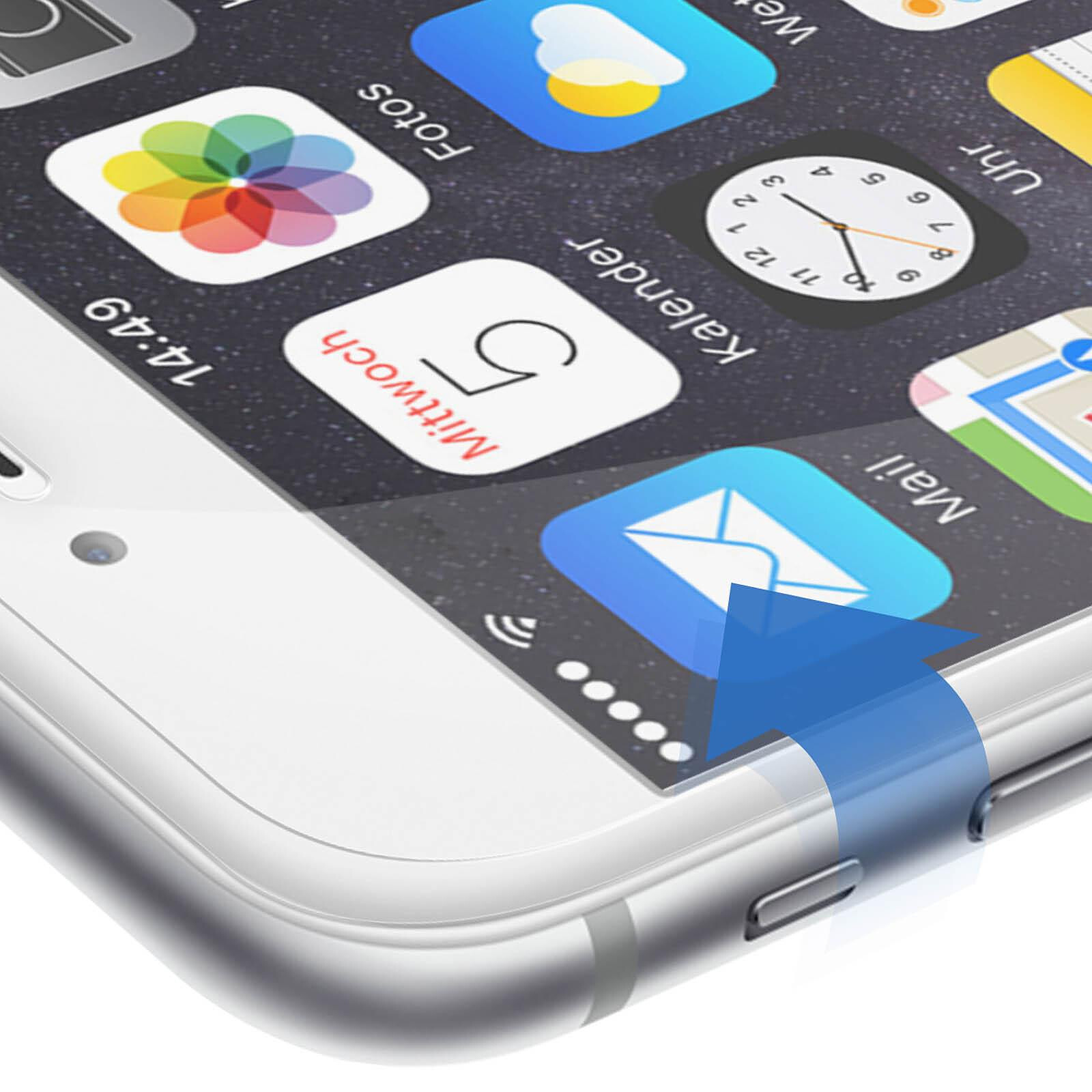 Avizar Film Ecran Verre Trempé Apple iPhone 6 et 6S - Bords Incurvés  Transparent - Protection écran - LDLC