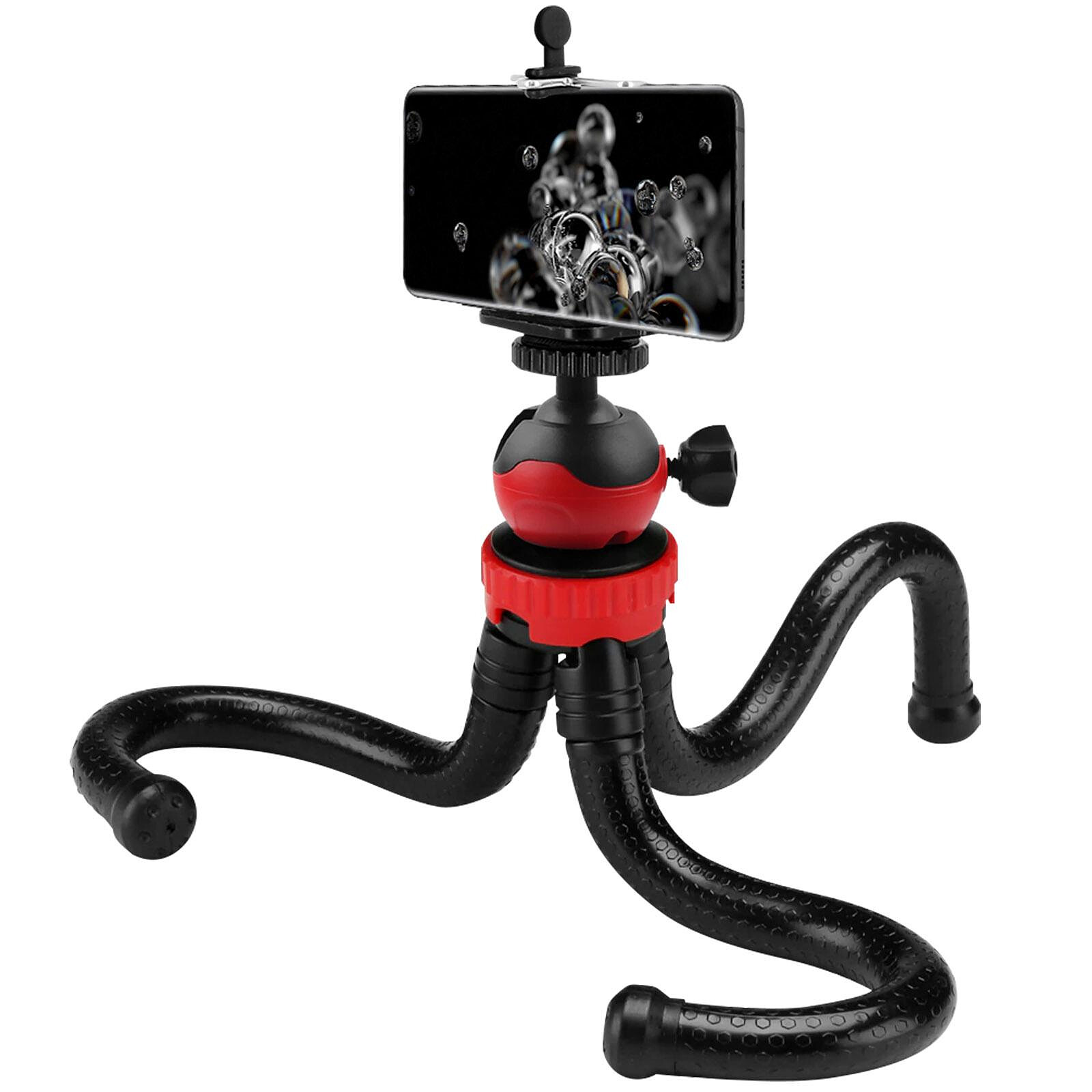 Accessoires pour caméra sport Qumox Trépied Phone, Trépied Flexible support  360° Rotation trépied de Smartphone d'Octopus pour Gopro,  appareil-photo, iPhone, Sumsung, Huawei, etc.