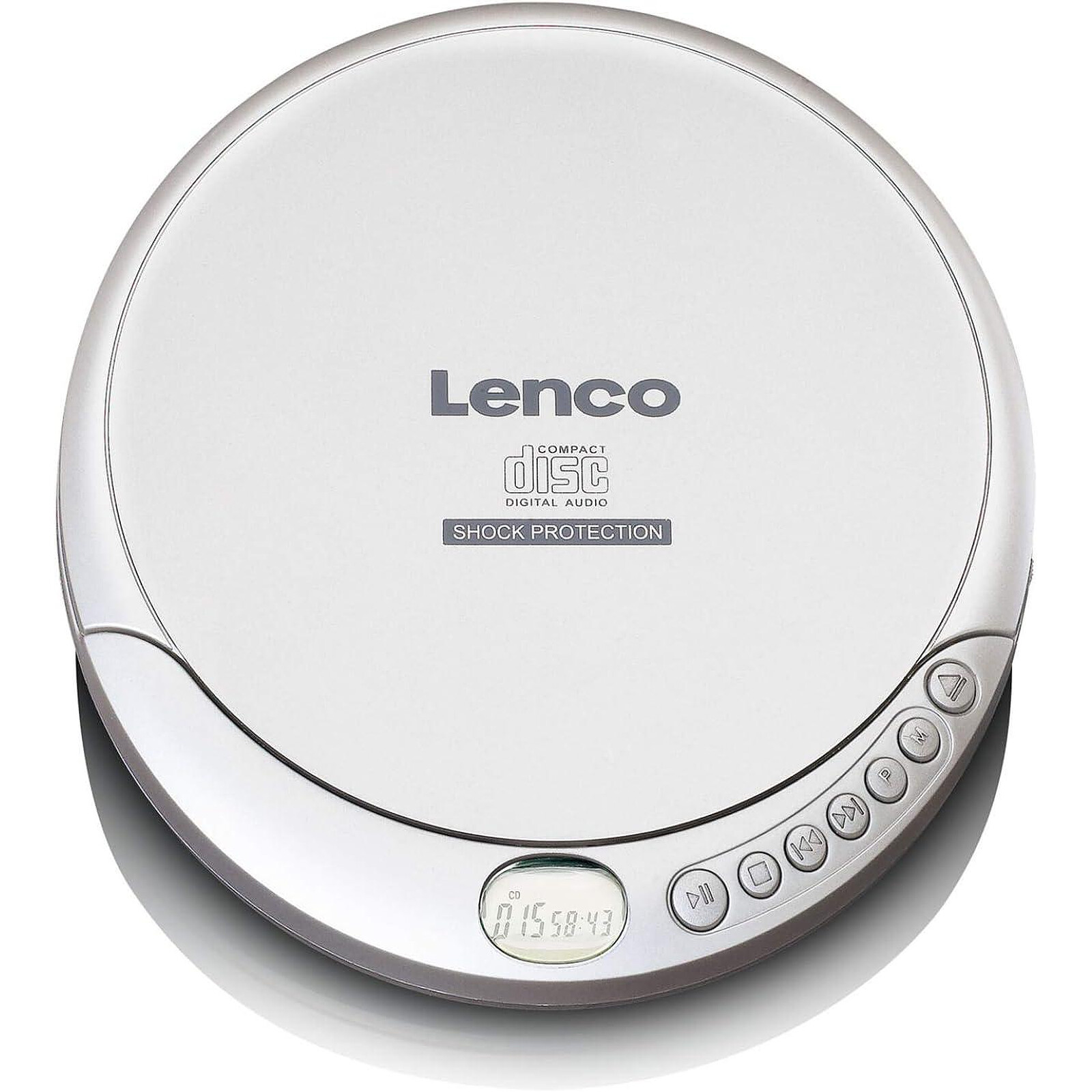Lenco - Lecteur CD portable sans fil CD-200 argent - Platine CD