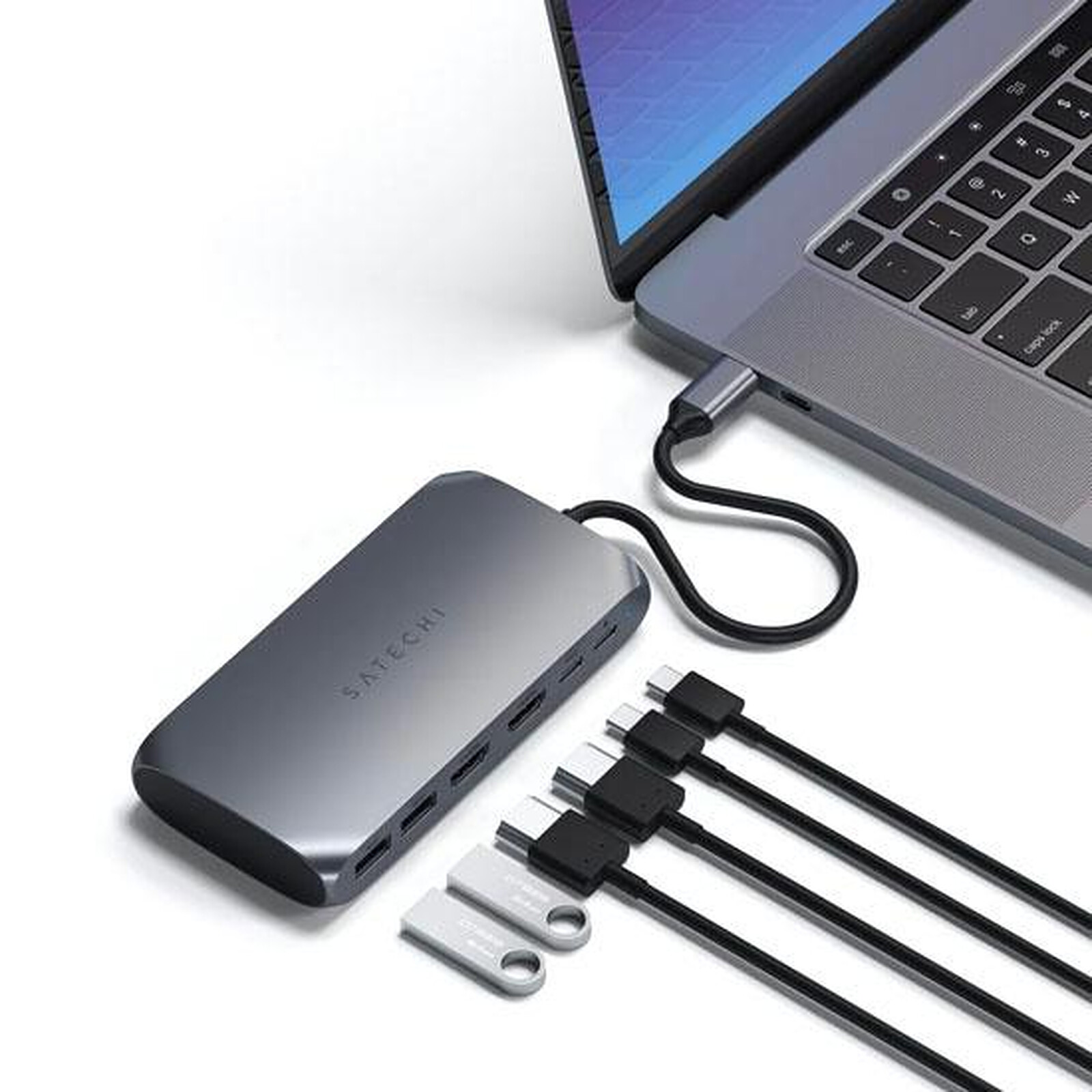 Satechi Adaptateur HDMI Double USB-C Space Grey-GRIS - Accessoires Apple -  LDLC