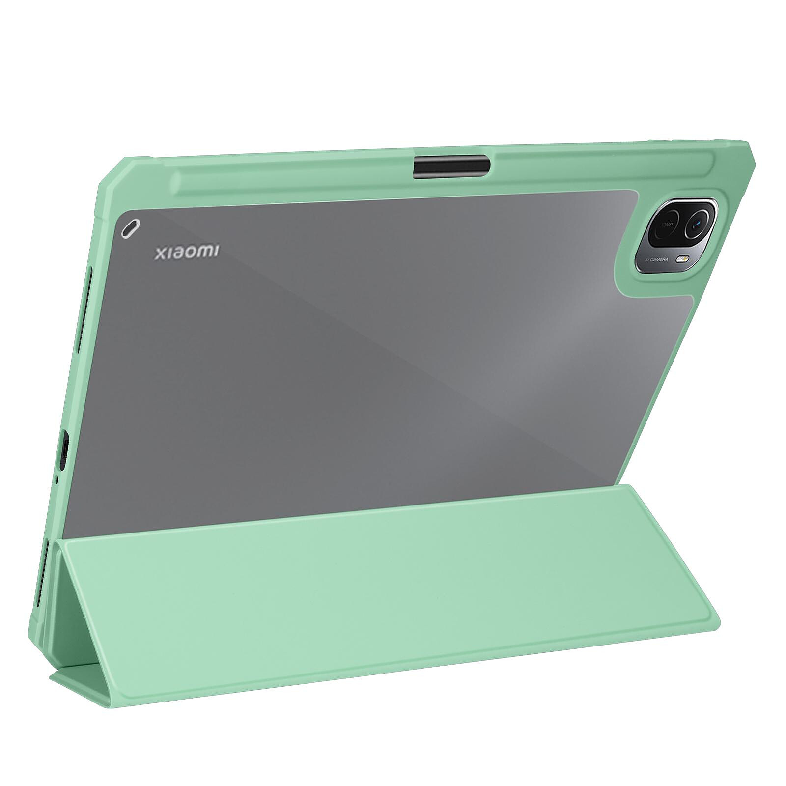 Avizar Étui pour Xiaomi Pad 5 et 5 Pro Clapet Support Vidéo et Clavier Vert  Clair / Dos Transparent - Etui tablette - LDLC