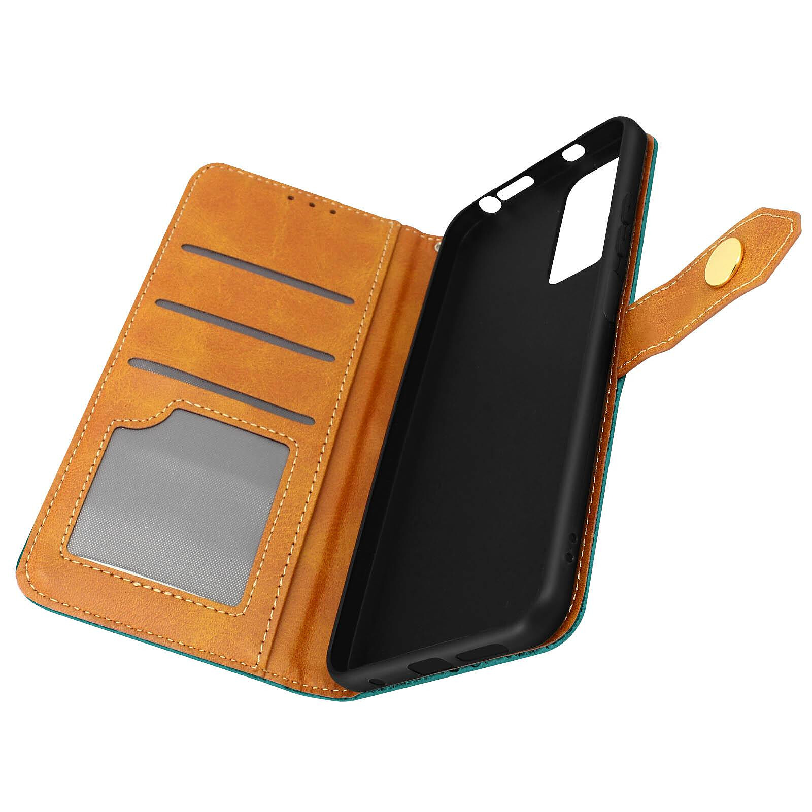 Avizar Pochette Bandoulière Smartphone avec Rangement carte Simili cuir  orange - Coque téléphone - LDLC