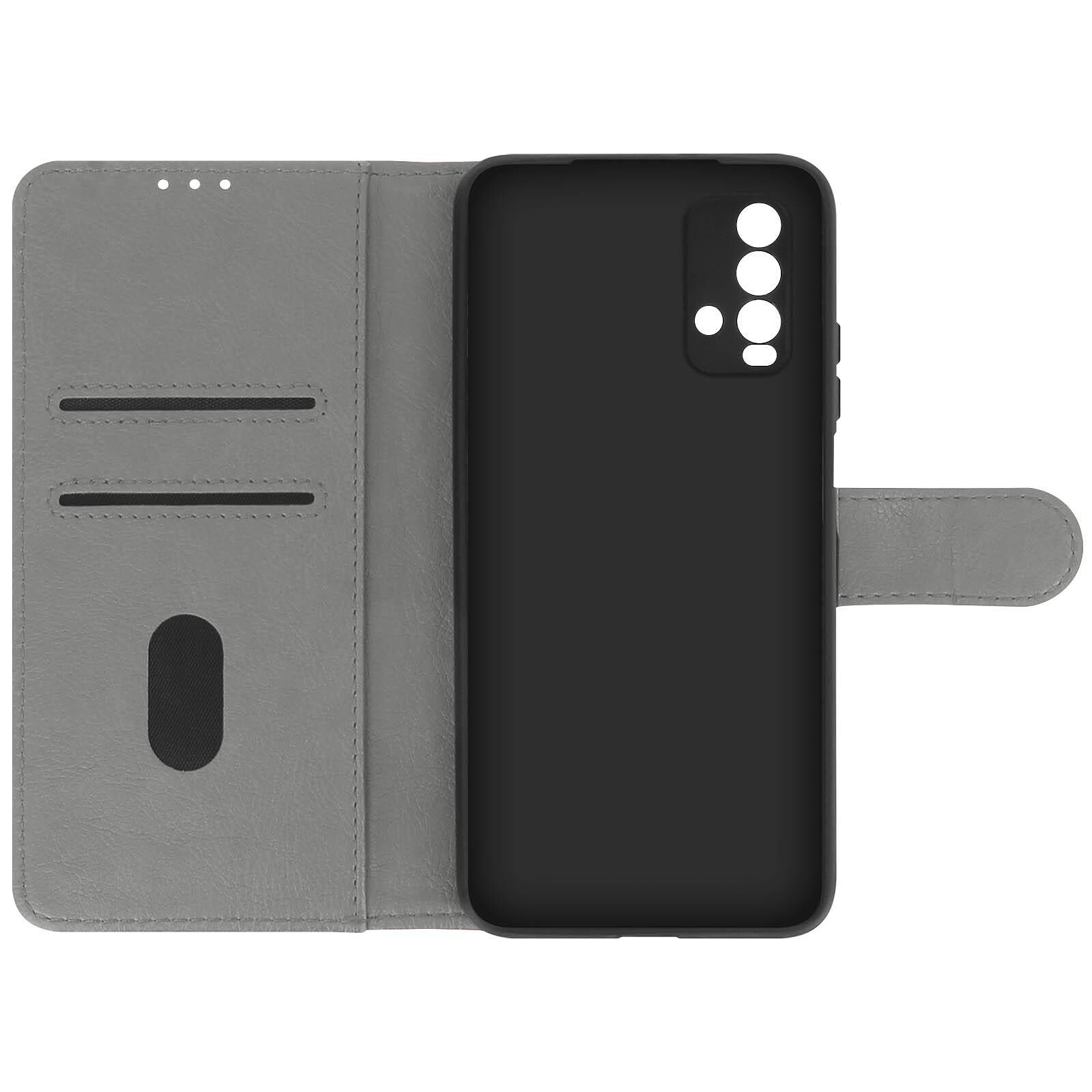 Fermeture Magnétique YNMEacc Coque pour Xiaomi Redmi 9T Housse Premium en Cuir PU Flip Case Compatible avec Xiaomi Redmi 9T Noir Etui avec Carte Fente & Stand Fonction 
