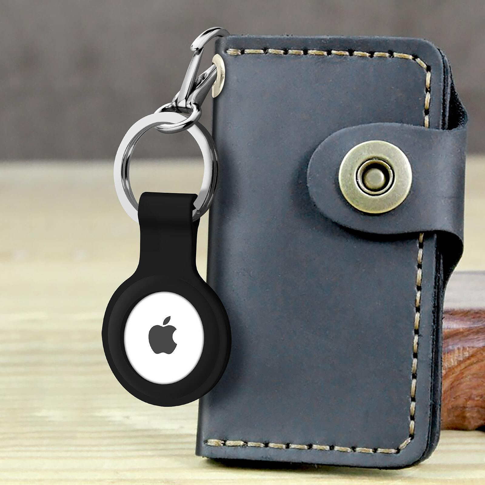 Porte-clés pour Apple AirTag -ID19512 gris pas cher