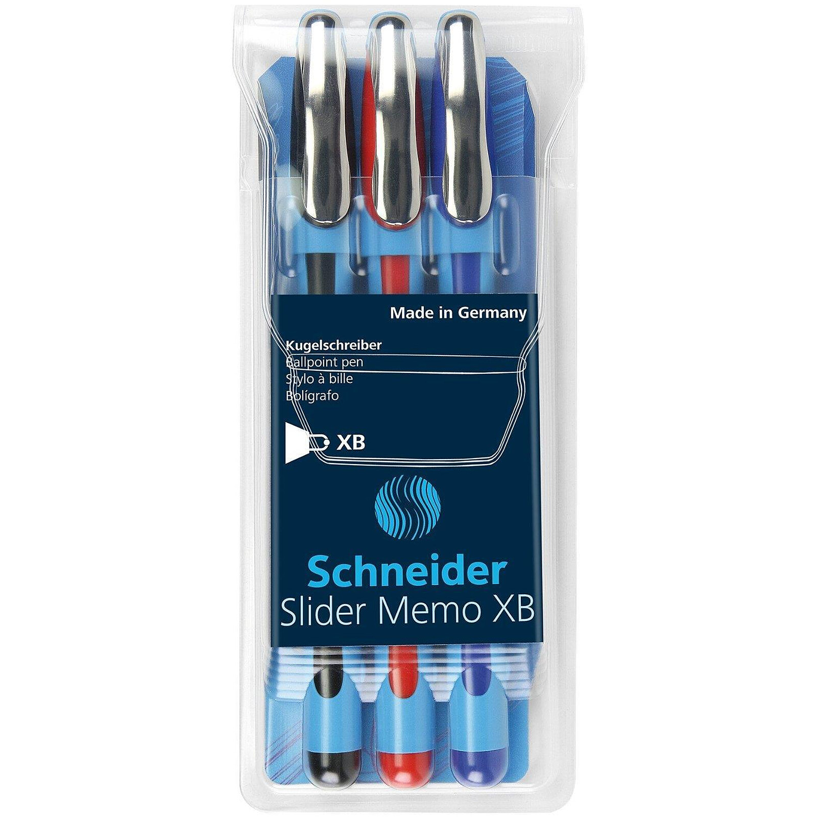 5 stylos bille bleu pointe extra large Schneider