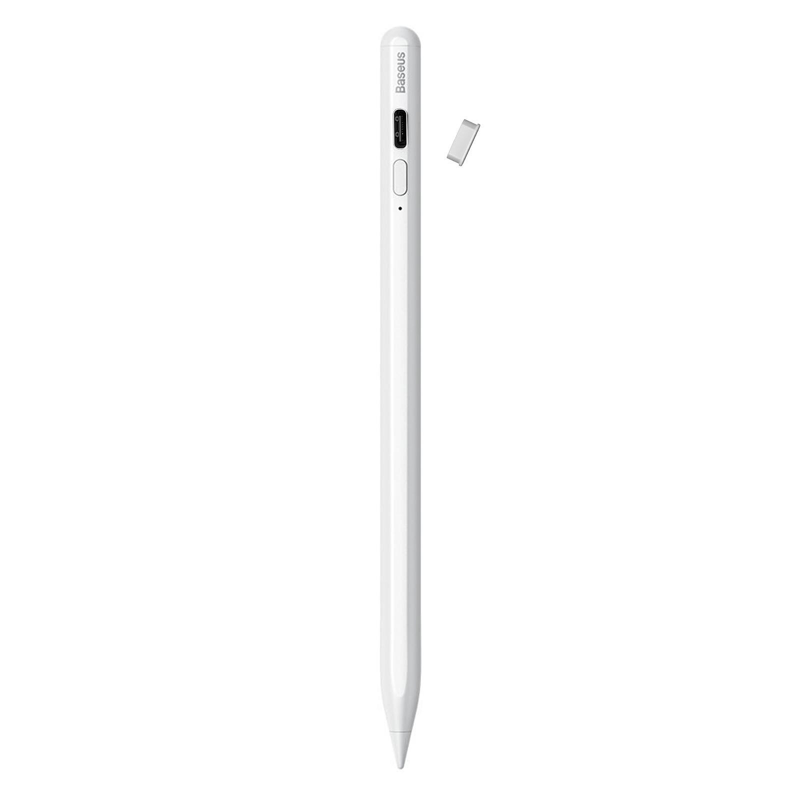 Baseus Stylet Tactile pour iPad Pointe Fine 1mm Autonomie 18h Rejet de  Paume Blanc - Stylet tablette tactile - LDLC