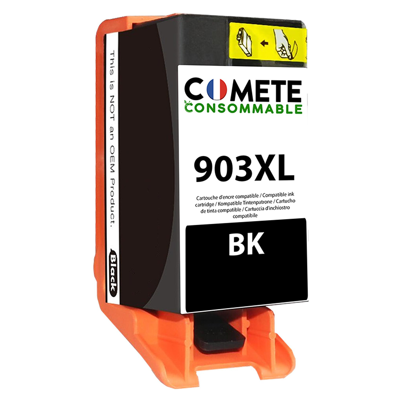 Comete Consommable - 62 XL 1 Cartouche d'encre compatible avec HP