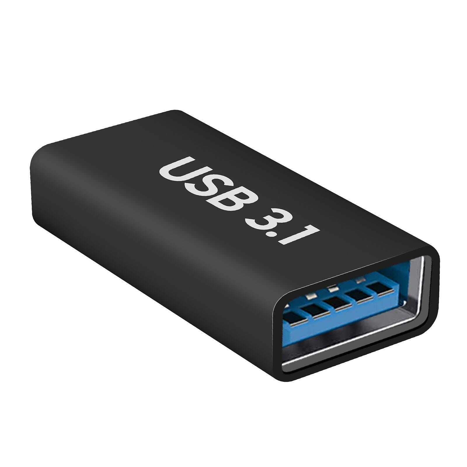 Avizar Adaptateur USB-C Femelle vers USB-C Mâle Coudé 90° Ultra