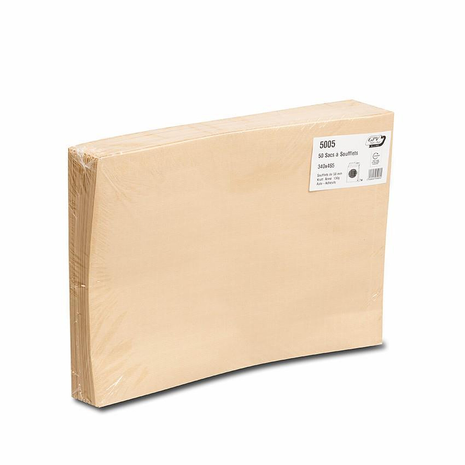 GPV Boîte de 250 enveloppes kraft brun 26 275x375 90 g/m² gommées