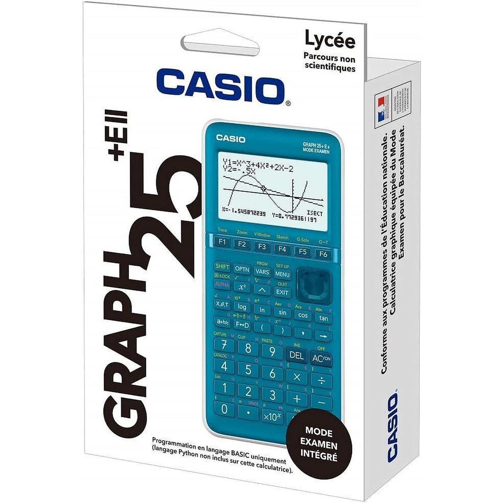 CASIO Calculatrice graphique Graph 25+ E II, écran 8 lignes - Mode Examen -  Calculatrice - LDLC