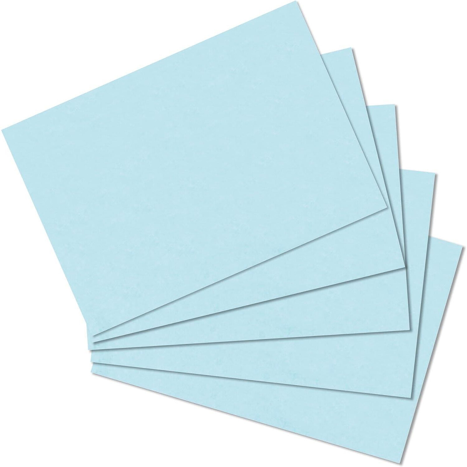 HERLITZ Paquet de 100 fiches Bristol 170g format A6 Unie Bleu - Papier  spécifique - LDLC