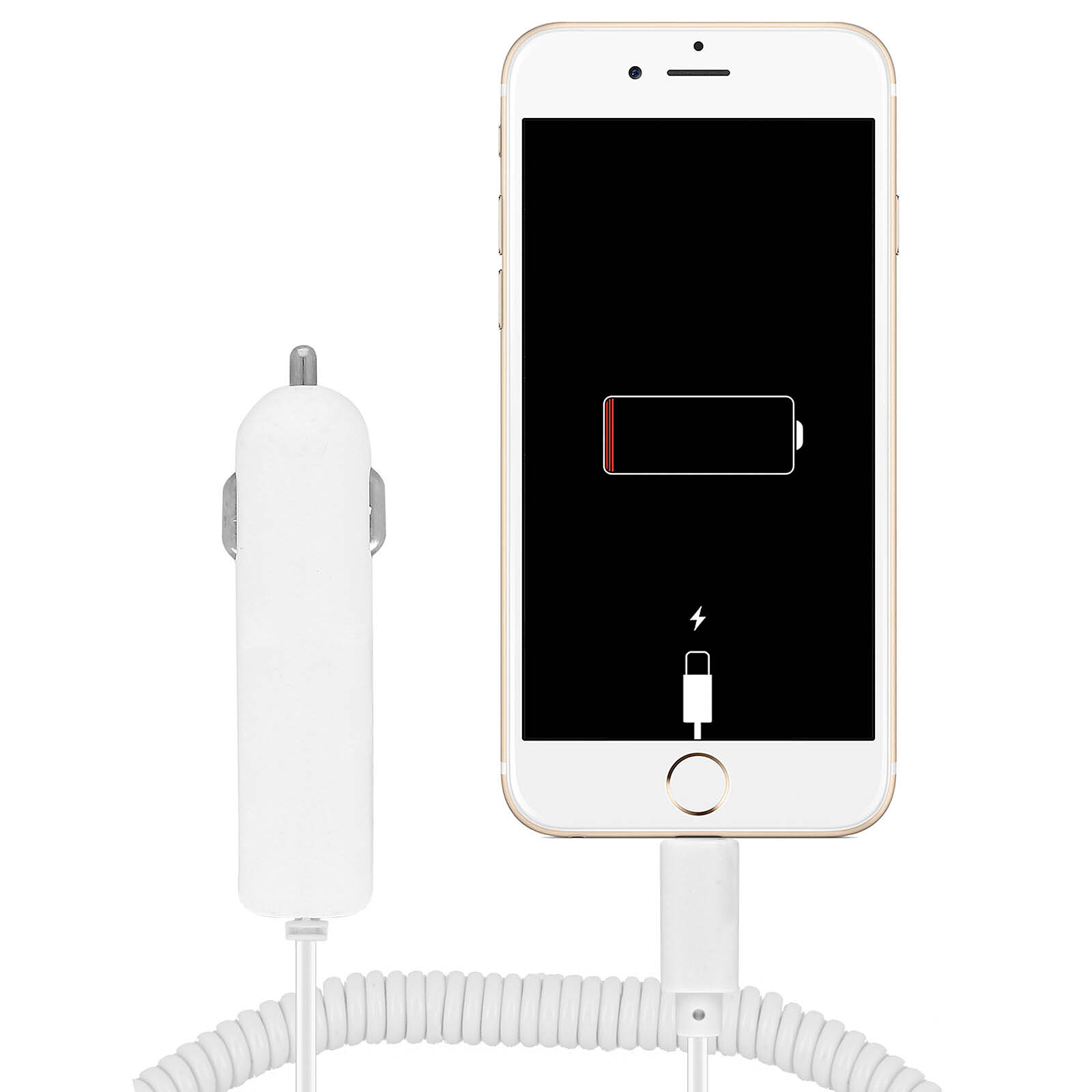 Avizar Pack 2-en-1 Support Voiture + Chargeur Allume Cigare Lighting Made  For iPhone - Support voiture - LDLC