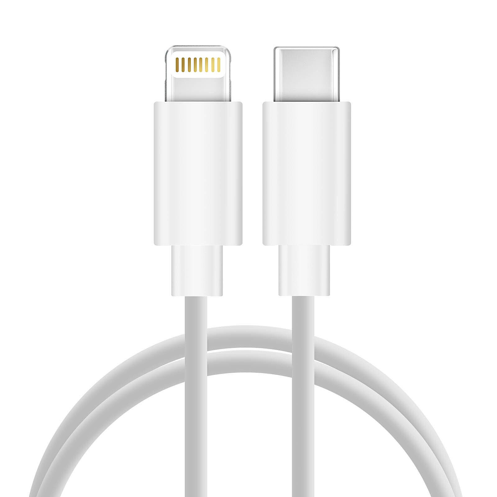 Avizar Adaptateur iPhone / iPad Lightning vers USB et Lightning Charge  Compact Blanc - Câble & Adaptateur - LDLC