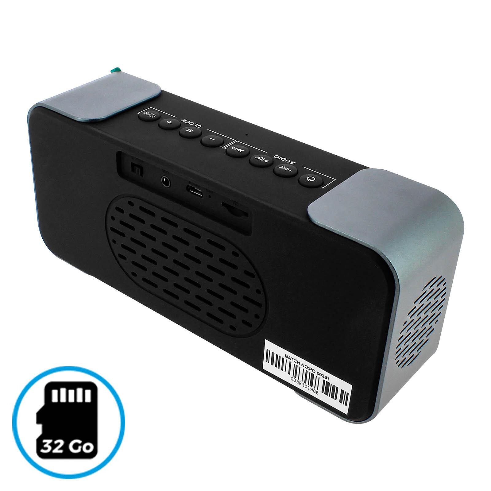 Avizar Mini Enceinte Bluetooth Radio FM et Slot Micro-SD Portable avec  Dragonne noir - Enceinte Bluetooth - LDLC