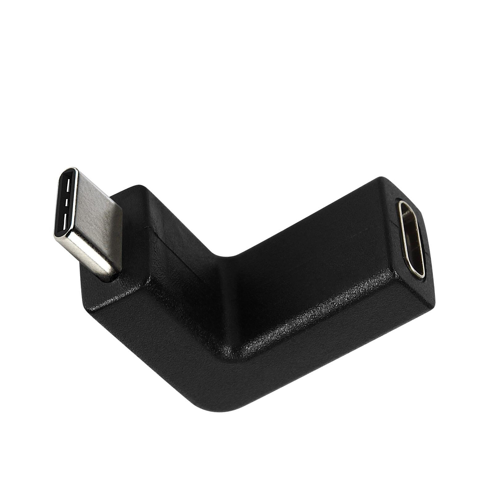 Avizar Câble USB type C vers micro-USB Charge et Sycnhro Rapide Prise  Coudée 30cm Noir - Câble & Adaptateur - LDLC