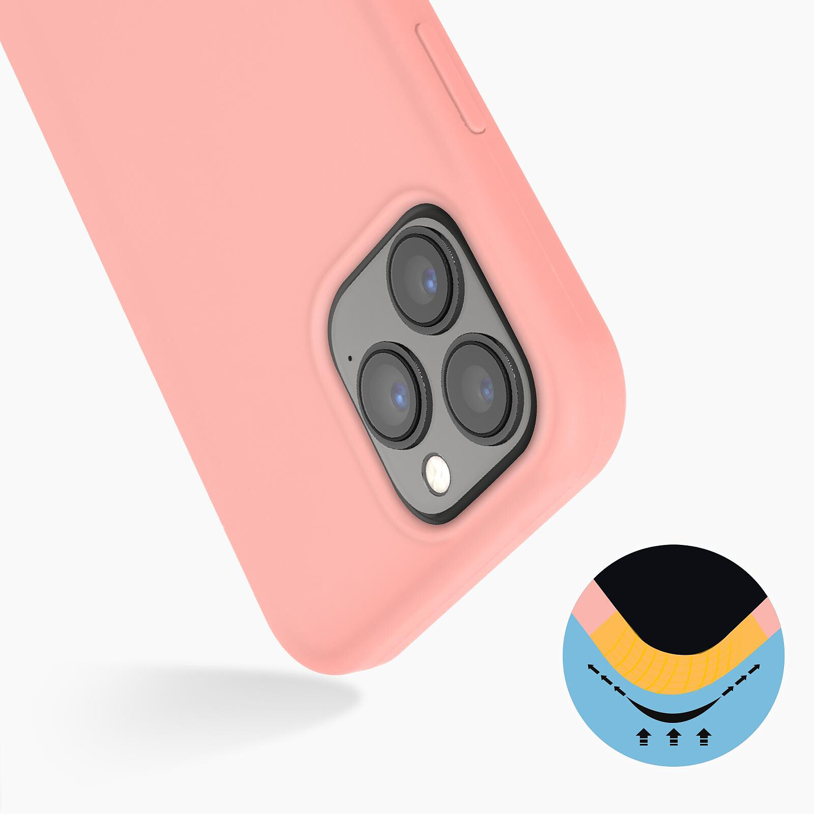 Avizar Coque Cordon pour Apple iPhone 13 Pro Max Semi-rigide Lanière Tour  du Cou 80cm bleu - Coque téléphone - LDLC